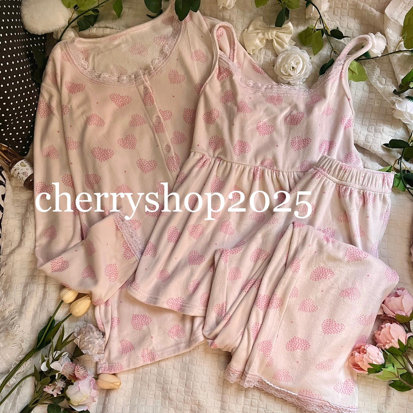 Barbie set pj - Light Rose
