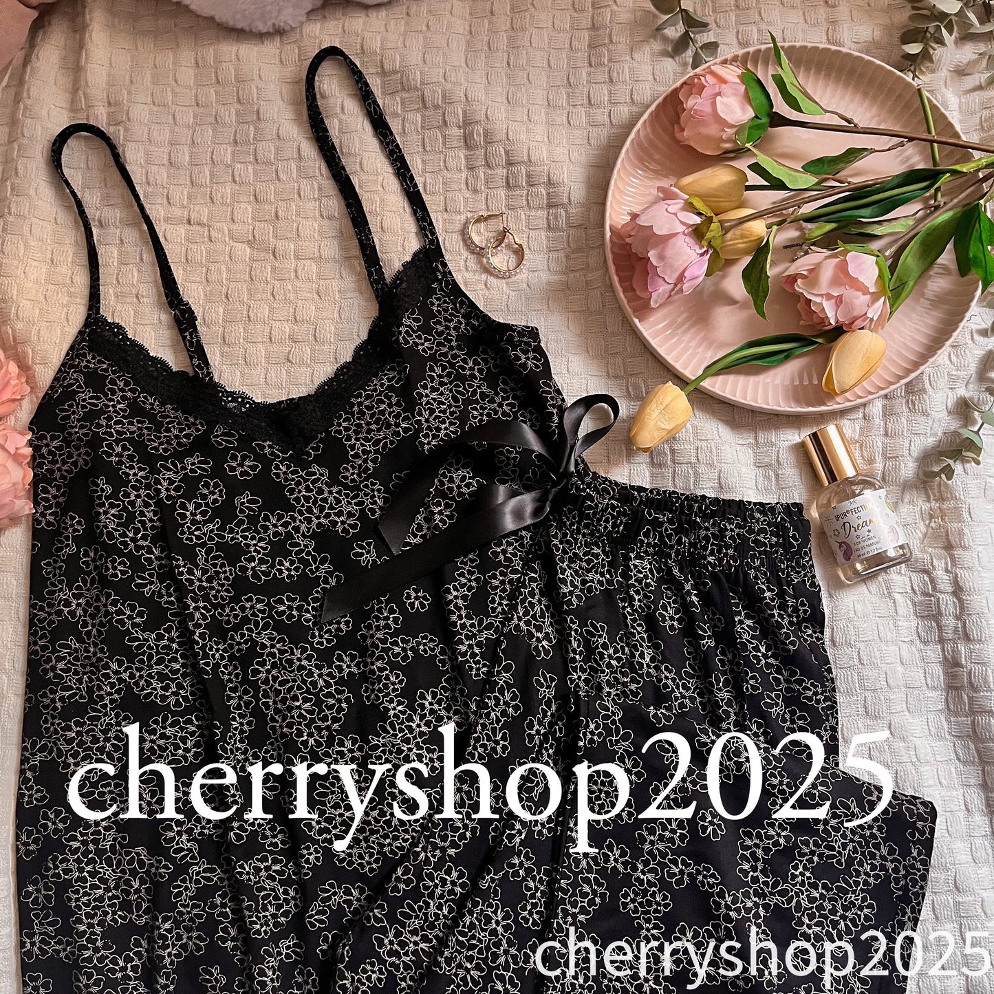 Black Flowers Pj