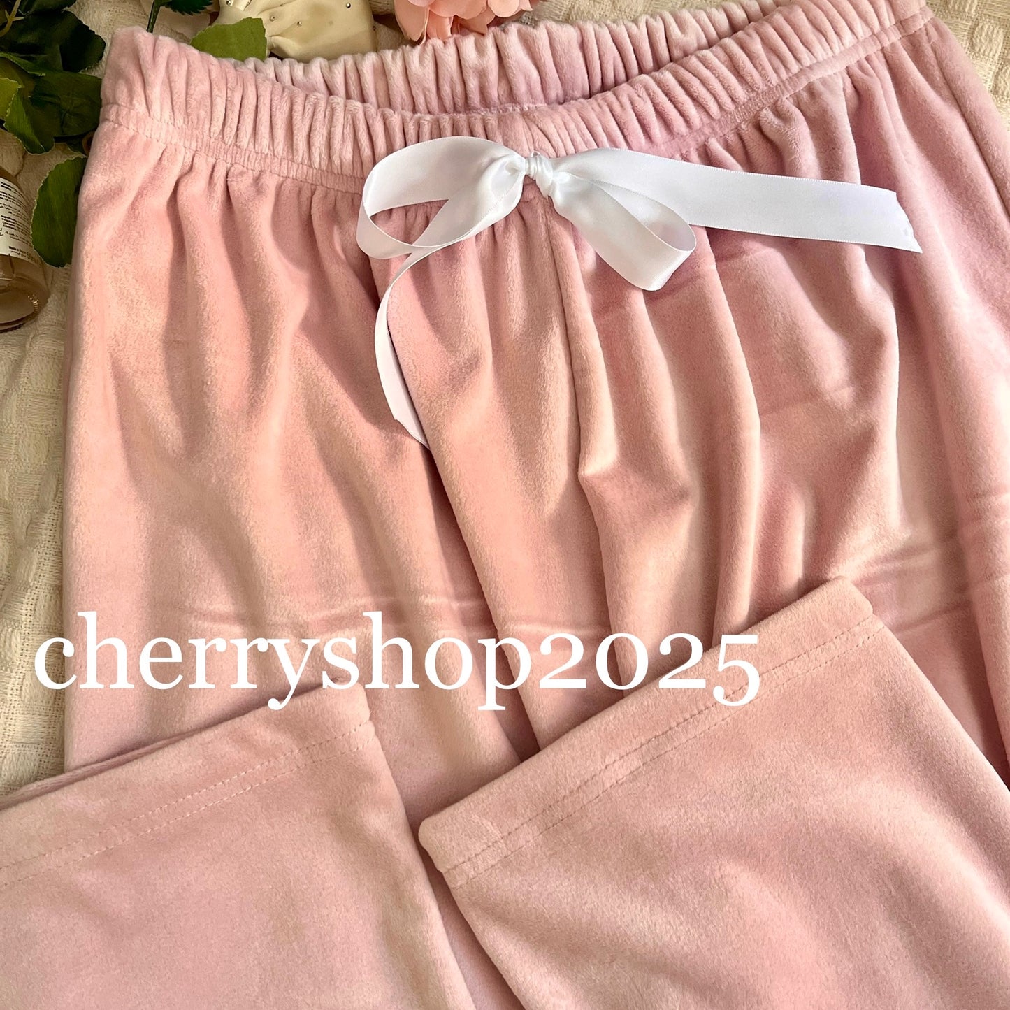 بنطلون روز سادة Wide leg