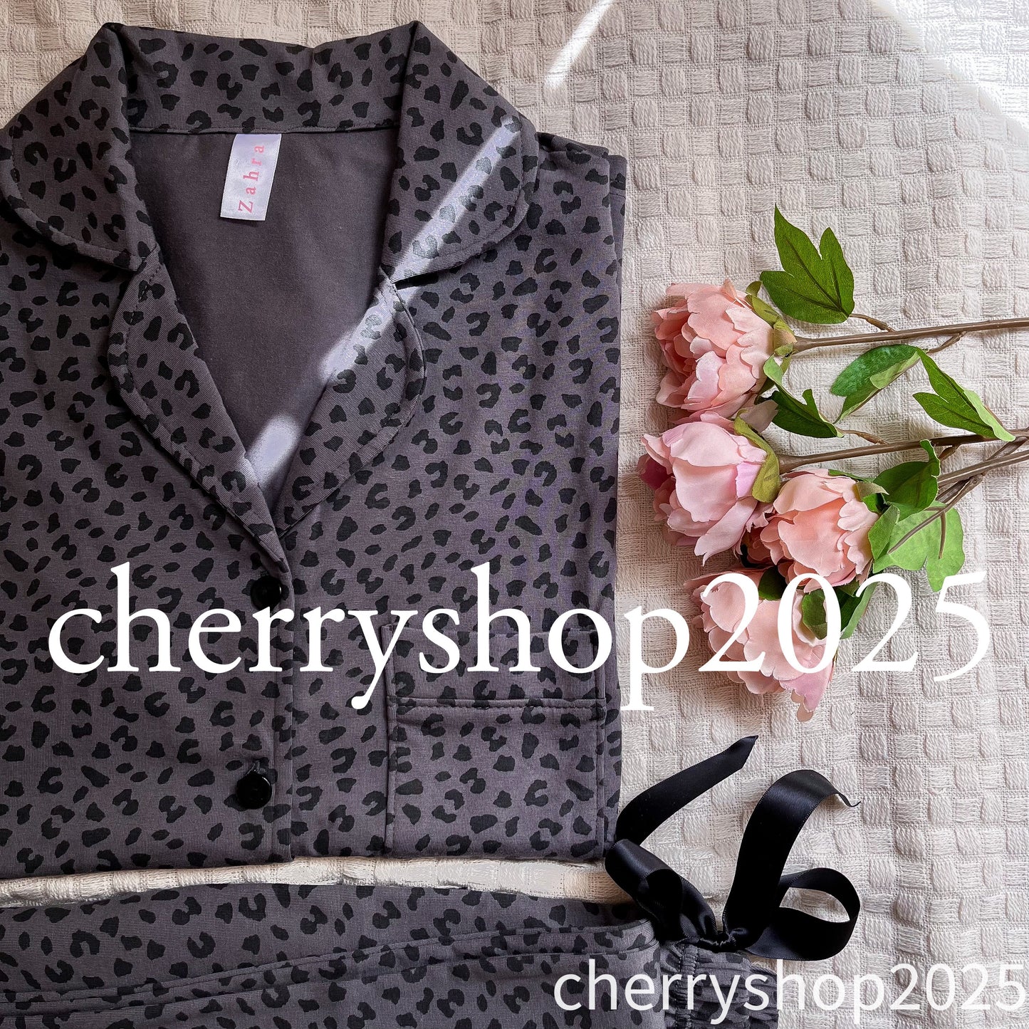Grey Leopard Pj نص كم