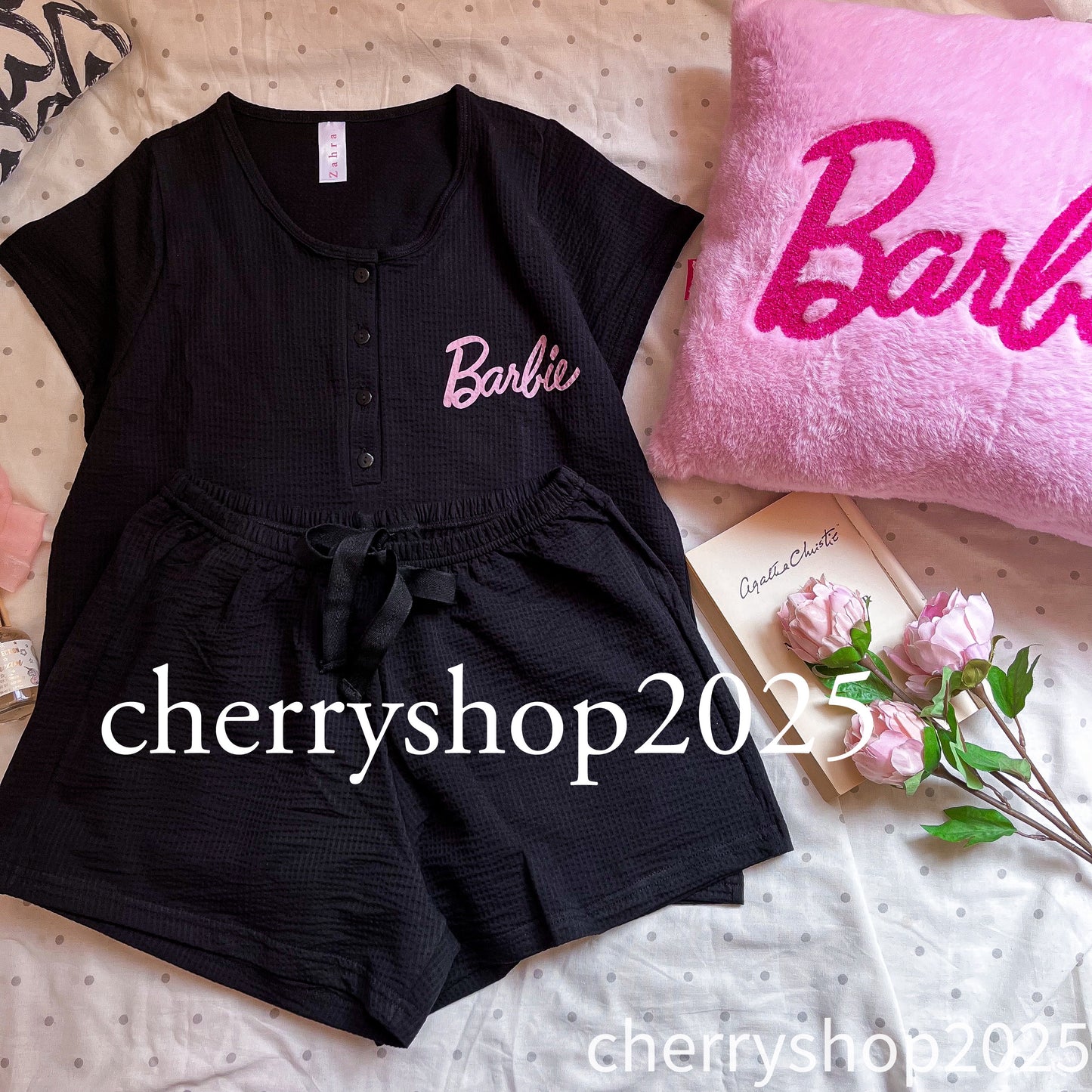 Barbie Short Pj Black