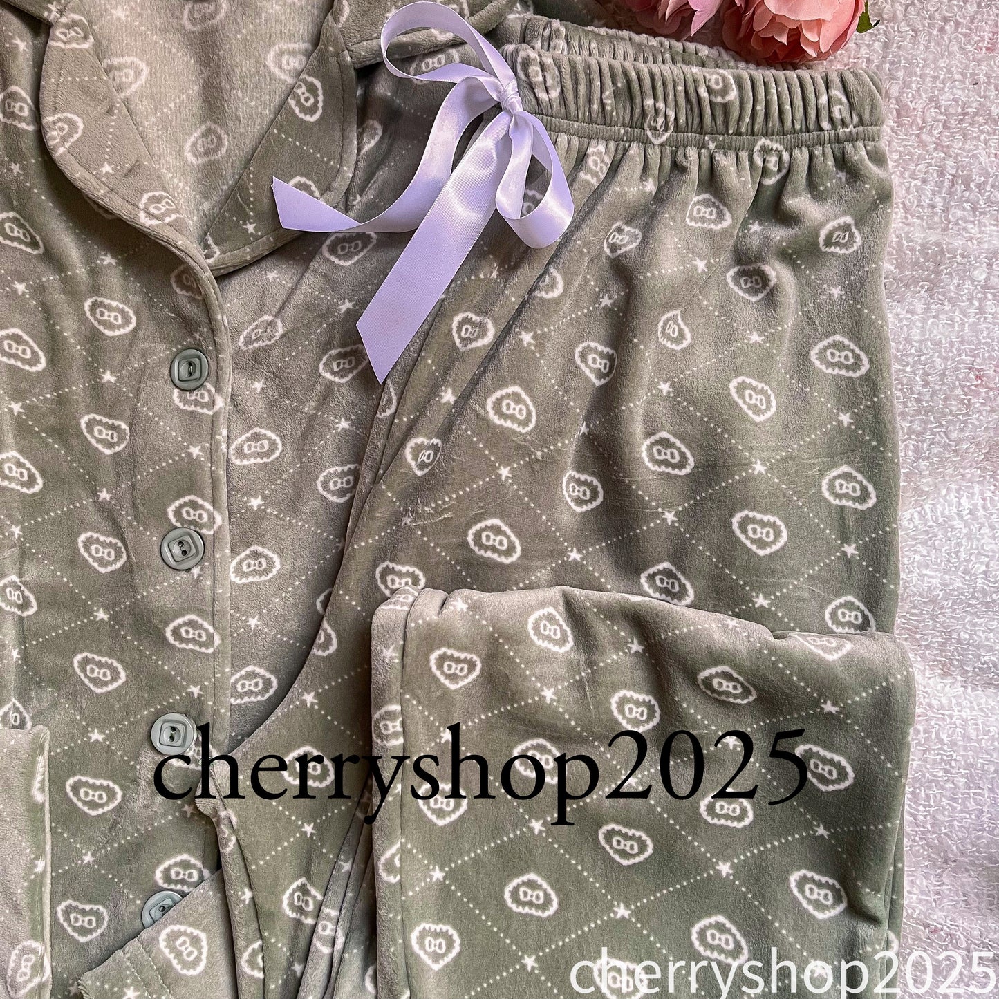 Olive Bow Pjs