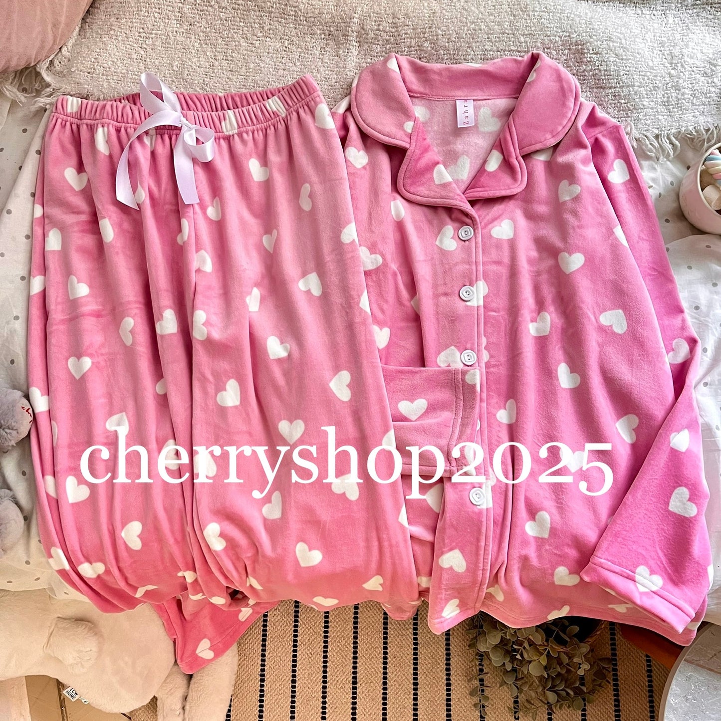 Pink Hearts PJ