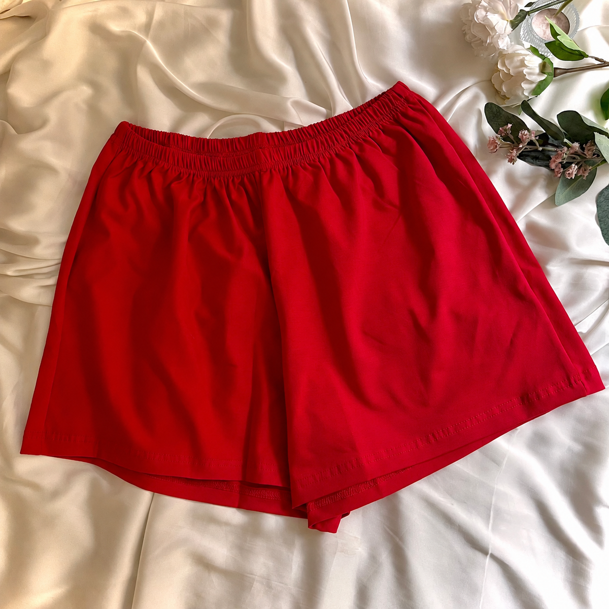 Plain Red Shorts