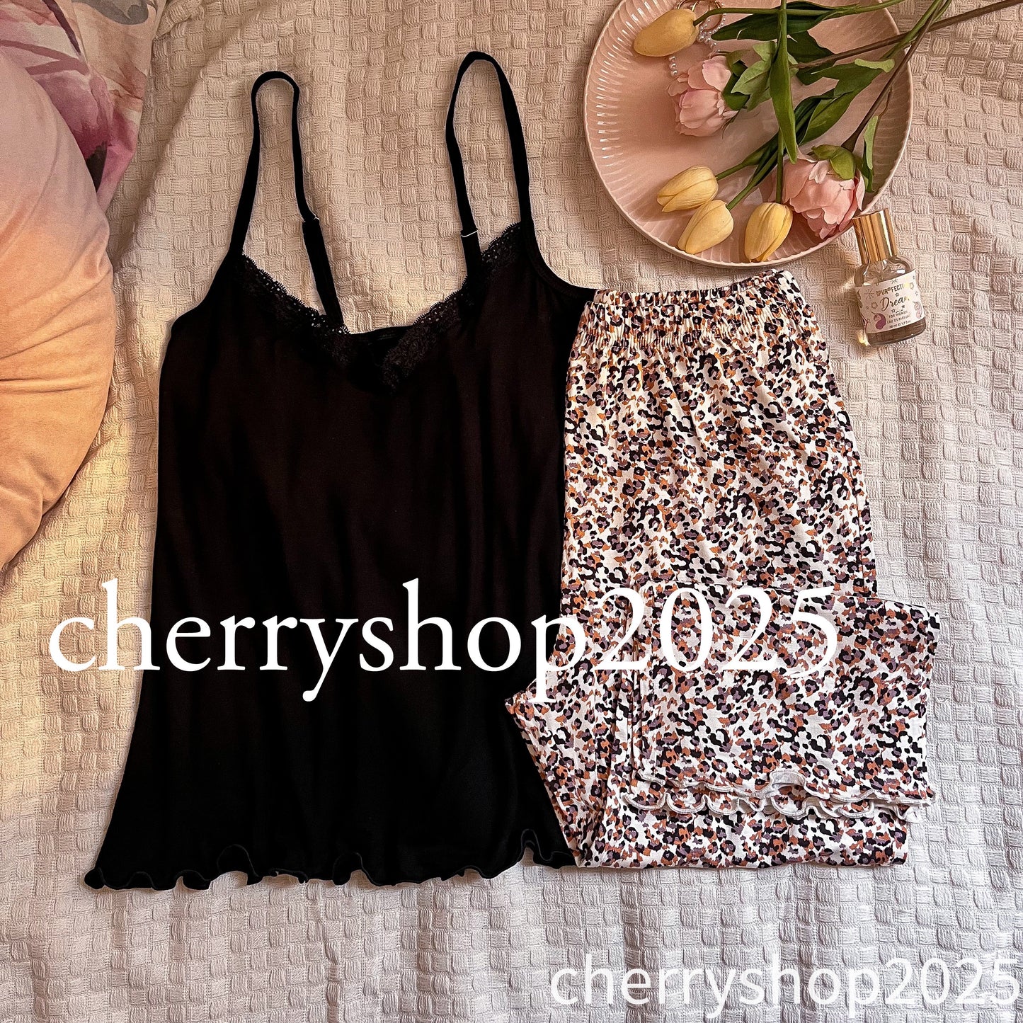 Black Leopard pj بيجاما برمودا