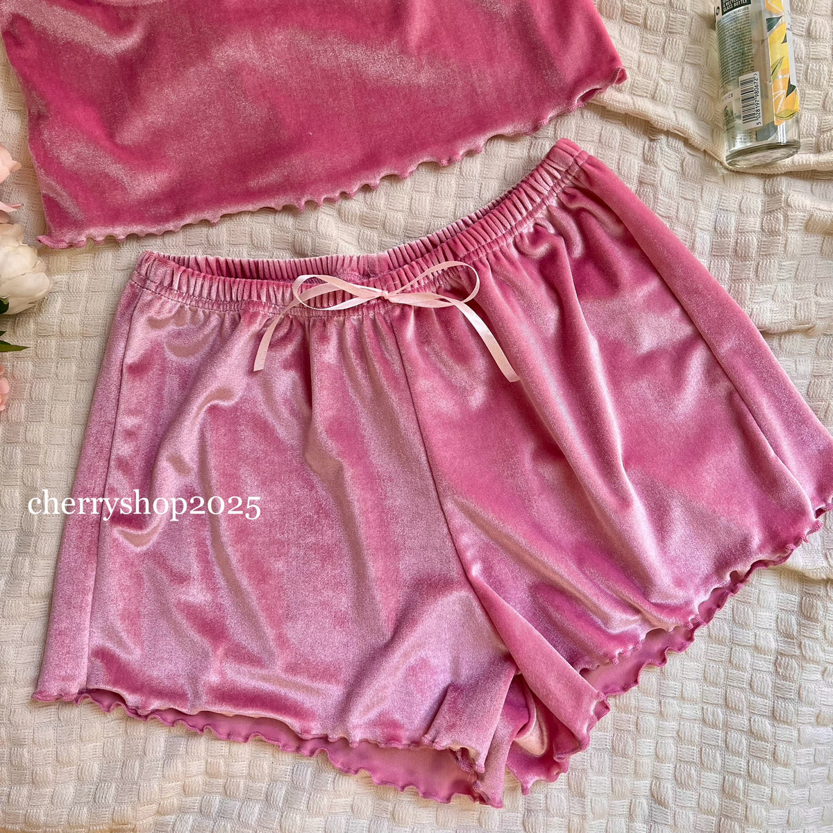Pink corset set