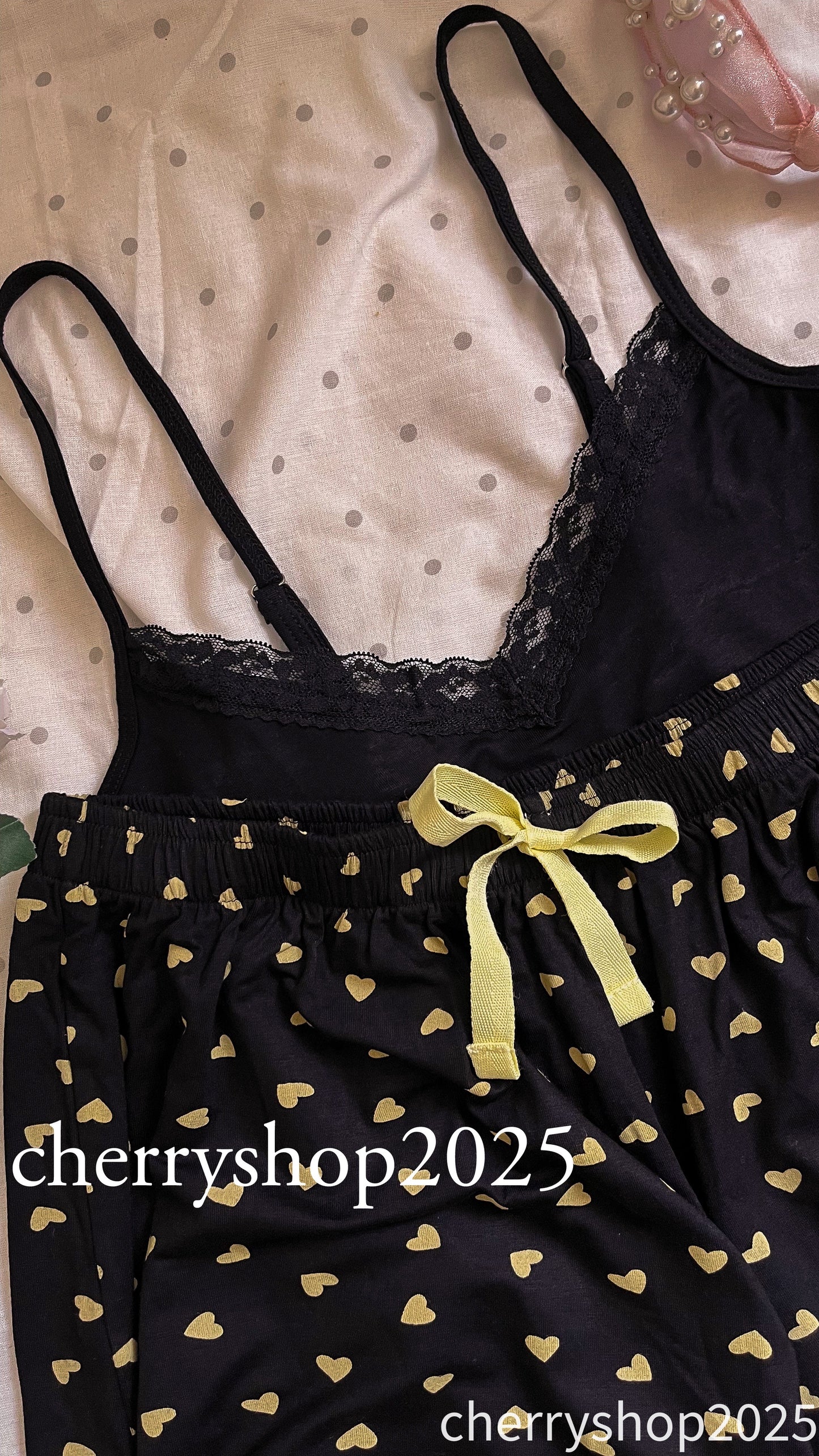 Yellow Hearts Pjs