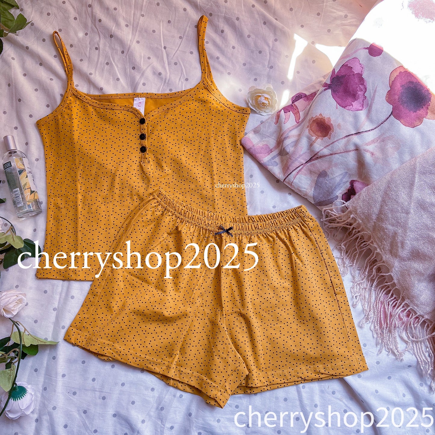 Yellow Dotted Set