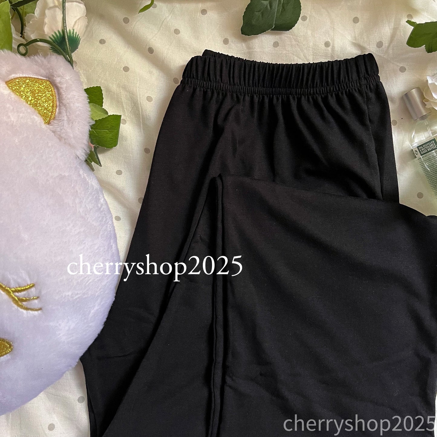 Black Cotton Pants