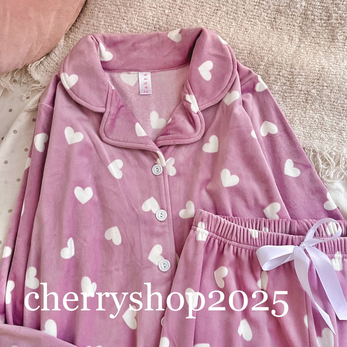 Lavender Hearts PJ