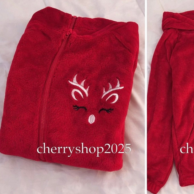 Red Deer Christmas Hoodie