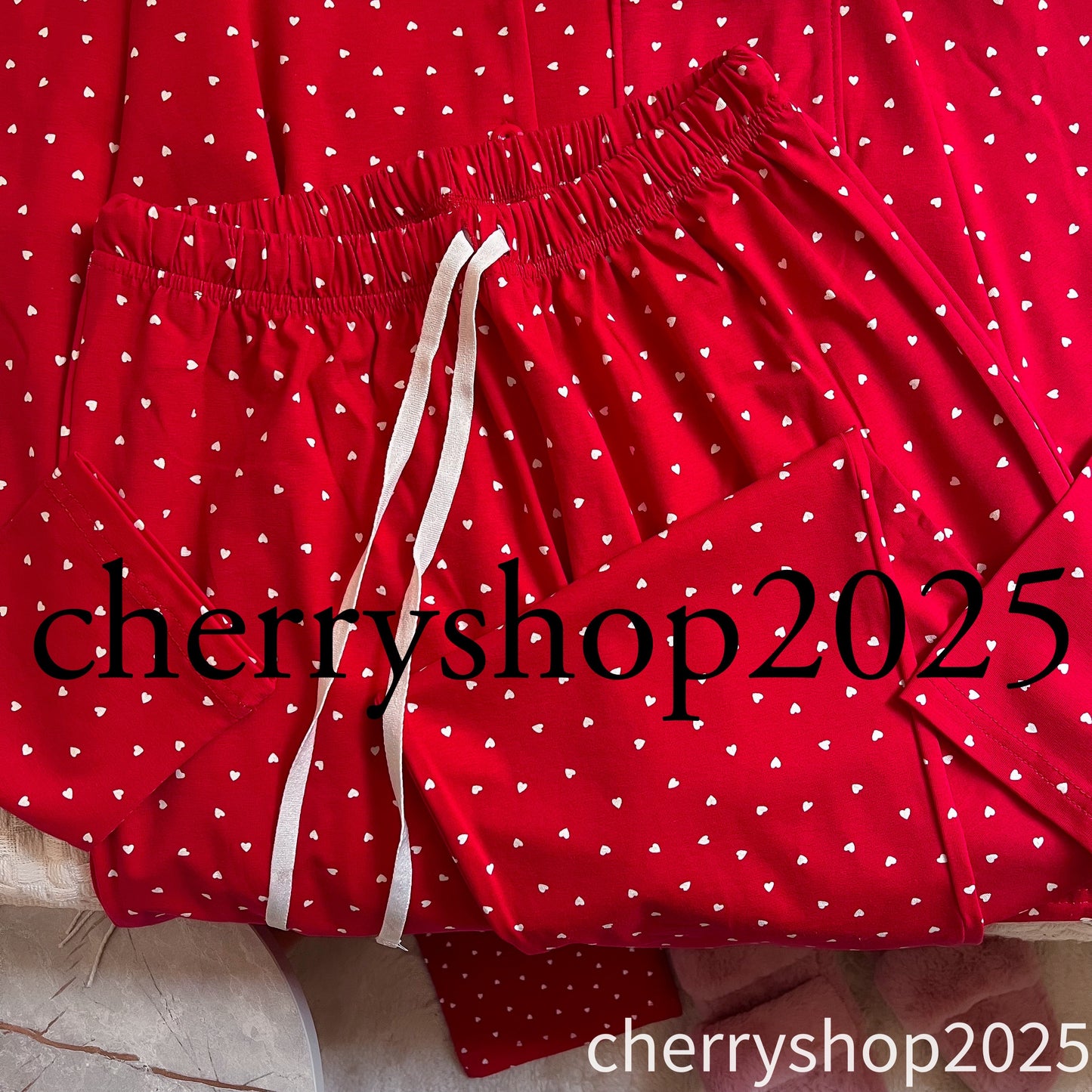 Red Mini Hearts PJ