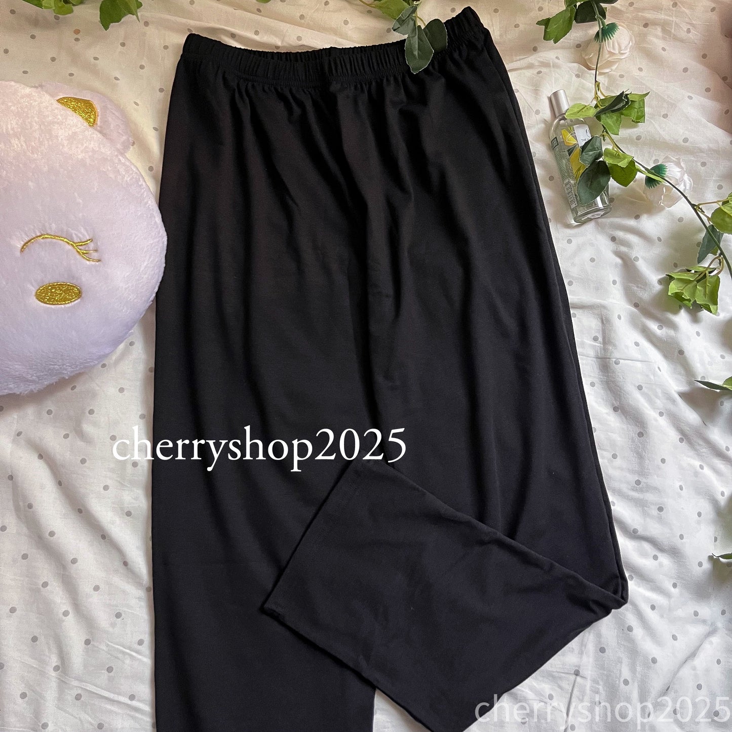 Black Cotton Pants