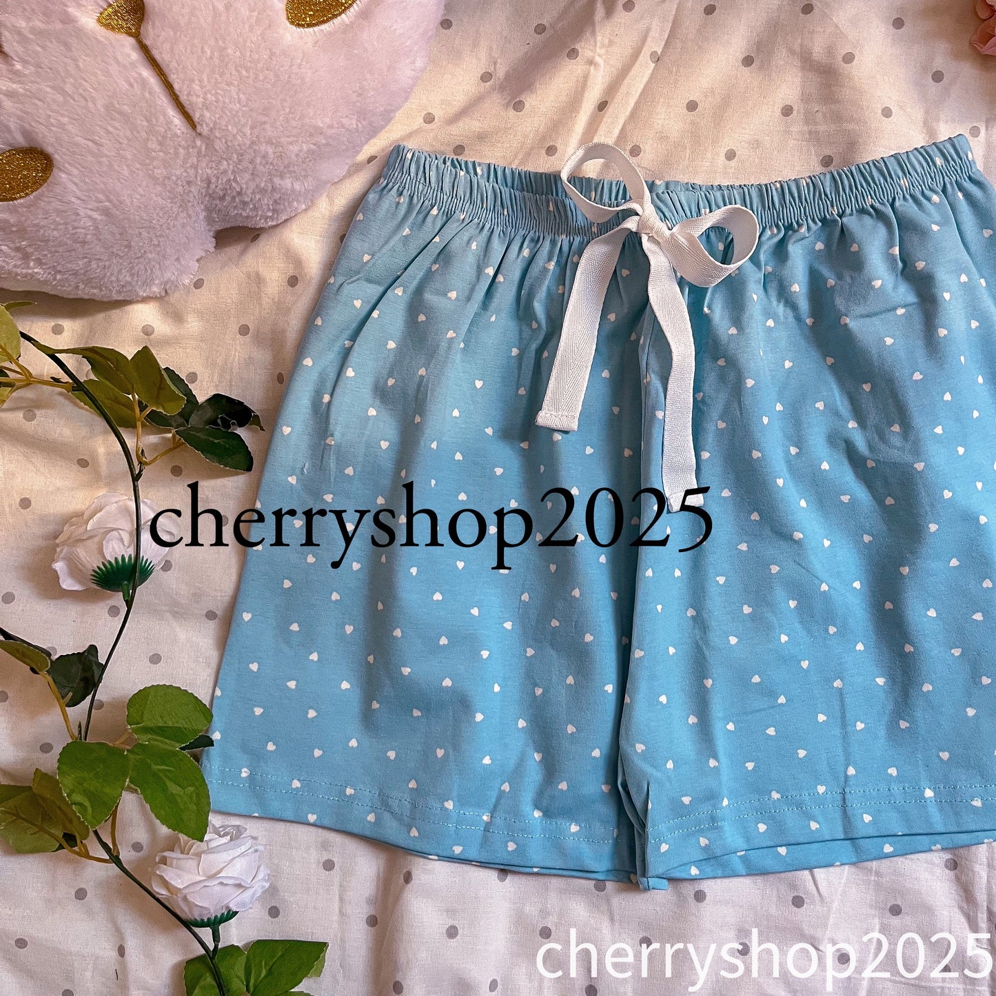 Blue Hearts Shorts