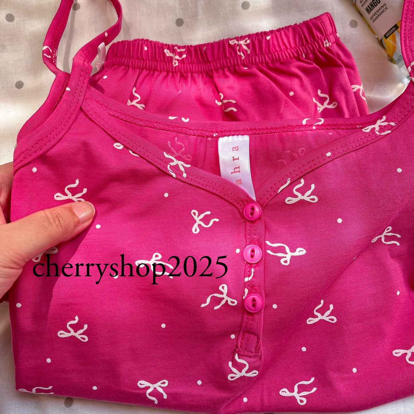 Fushia Bow Short Pj