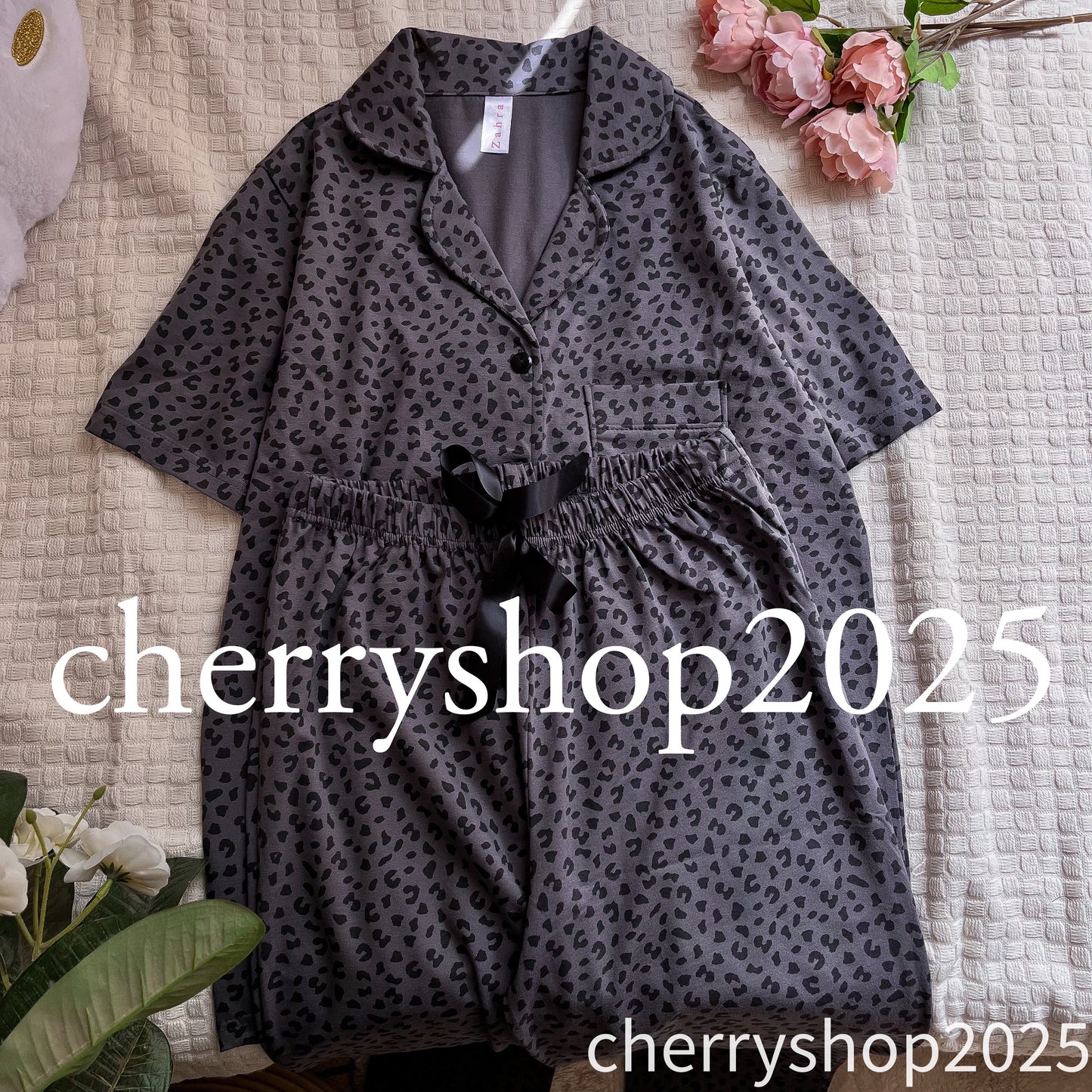 Grey Leopard Pj نص كم