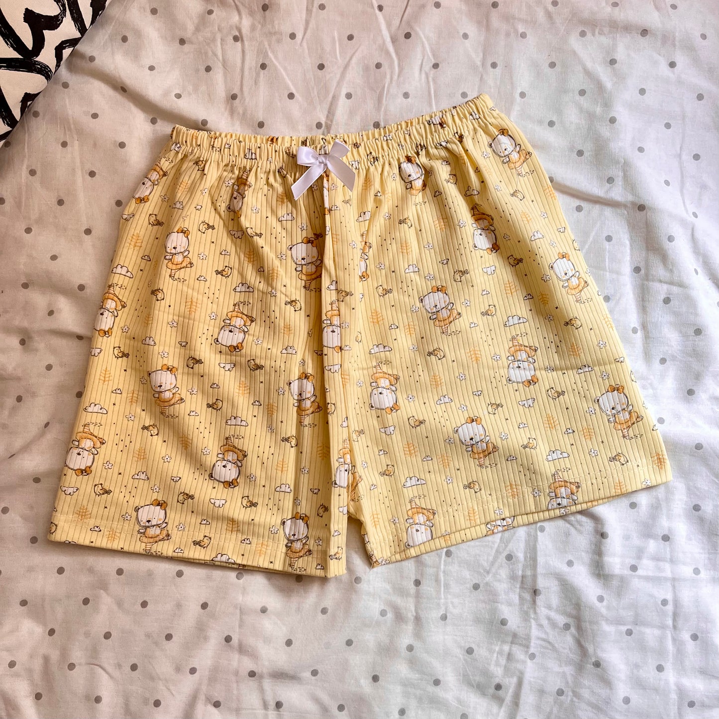 Bunny Yellow cotton Short