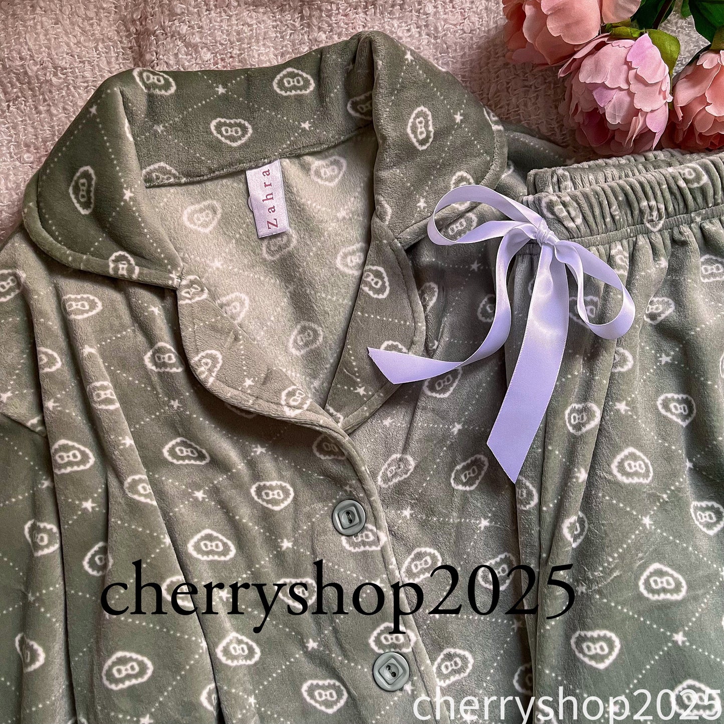 Olive Bow Pjs