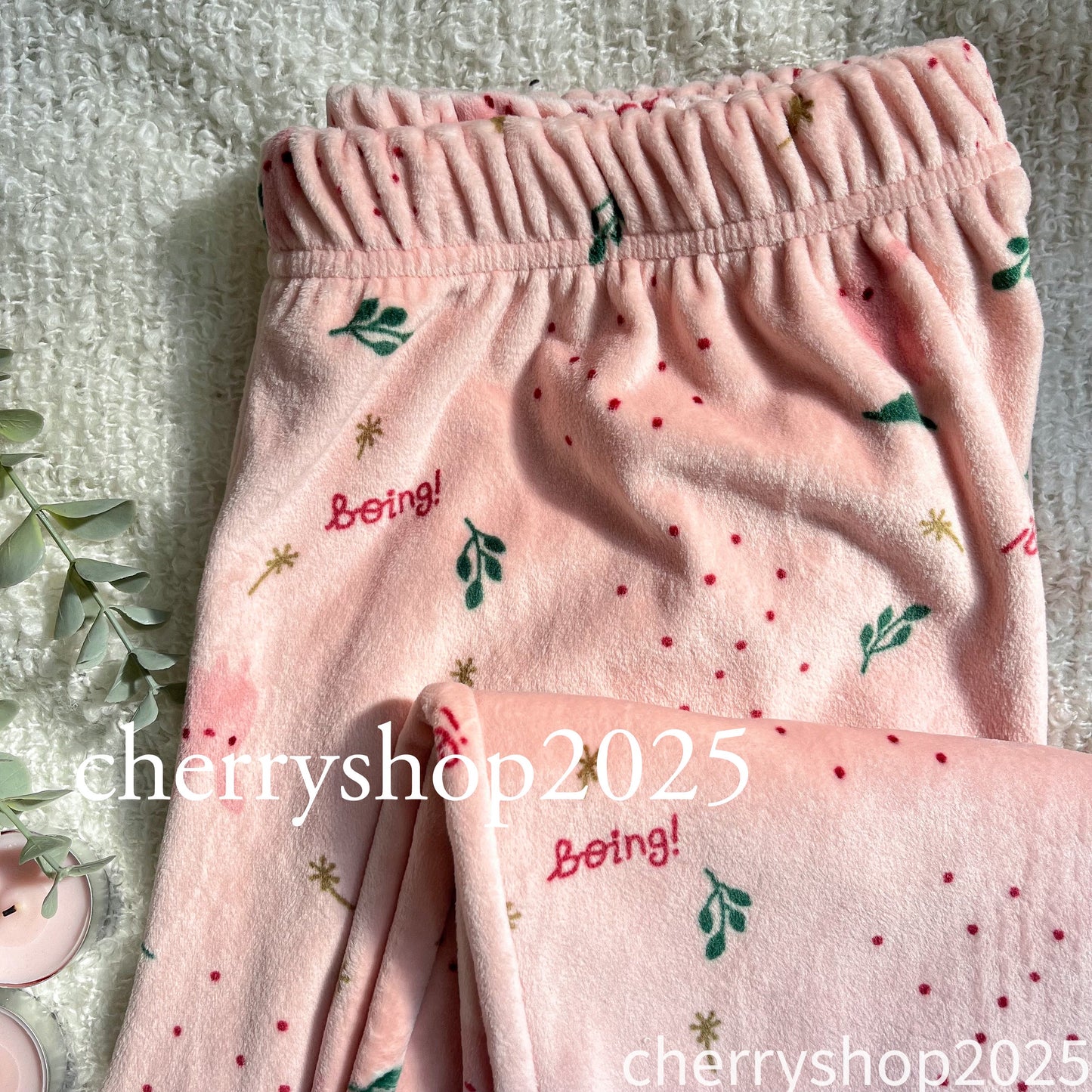بنطلون قطيفة Pink Bunny