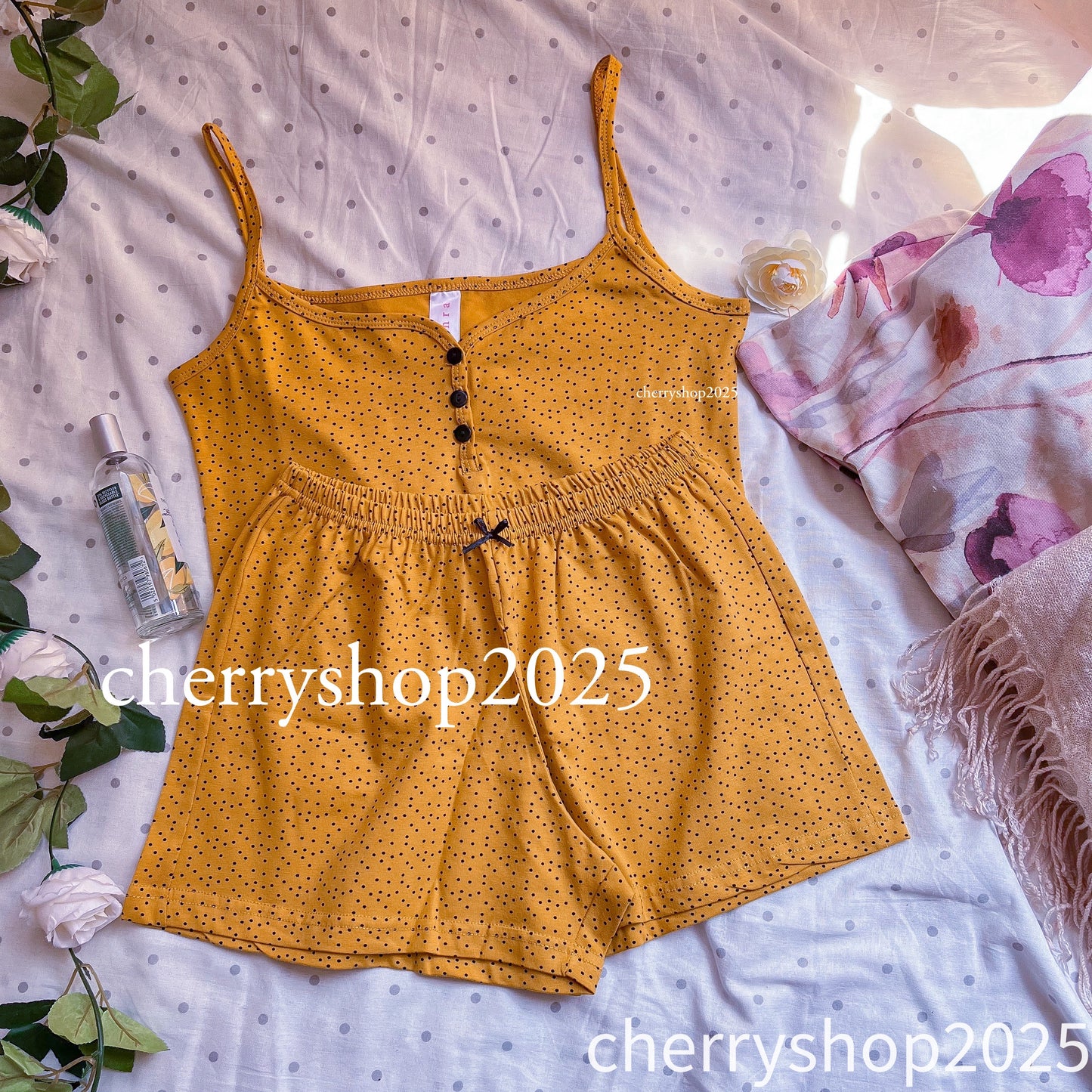 Yellow Dotted Set