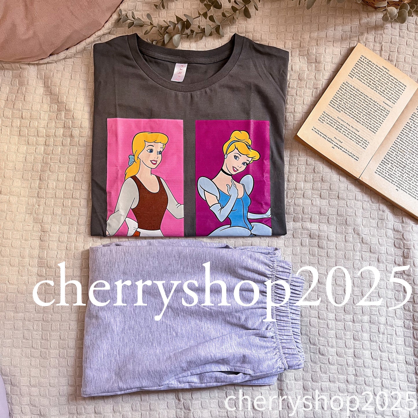 Cinderella _ AM PM بيجامة نص كم