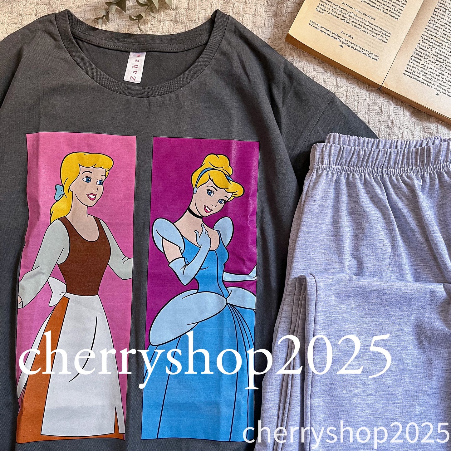 Cinderella _ AM PM بيجامة نص كم