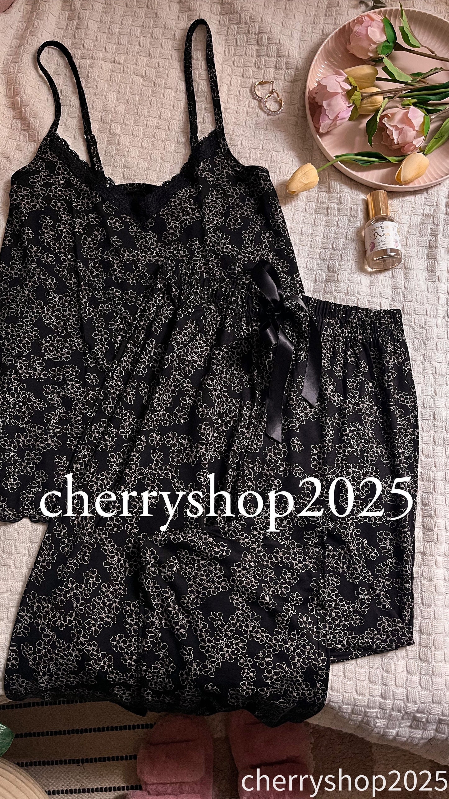 Black Flowers Pj