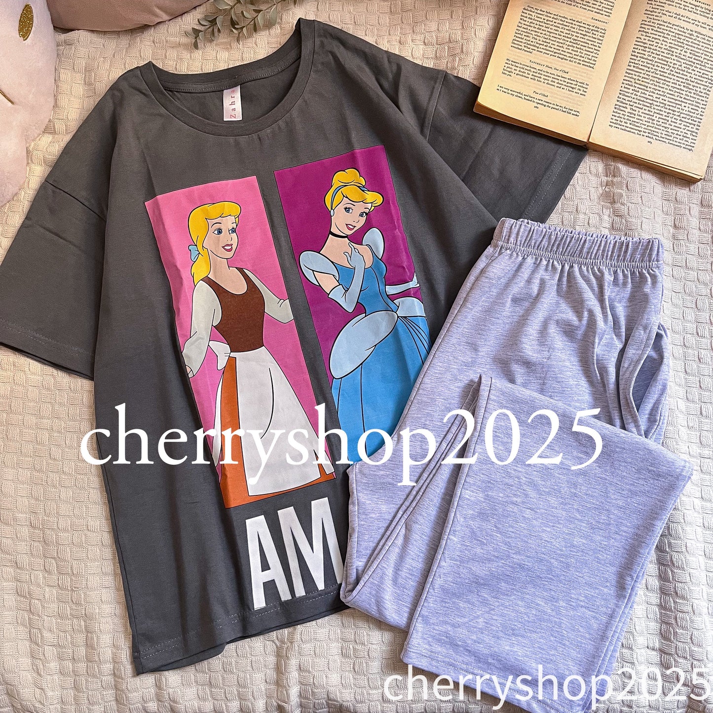 Cinderella _ AM PM بيجامة نص كم