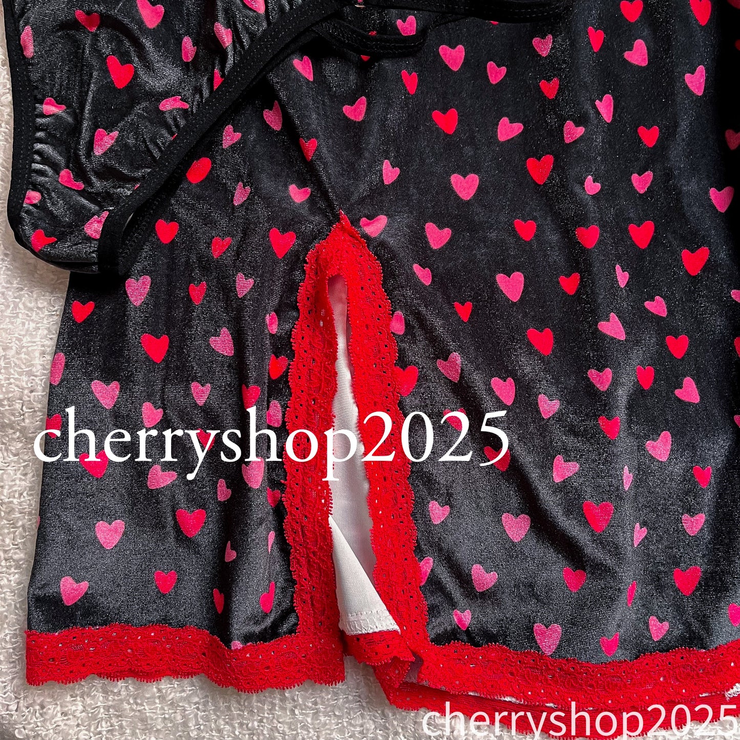 Red Mini Hearts Slip