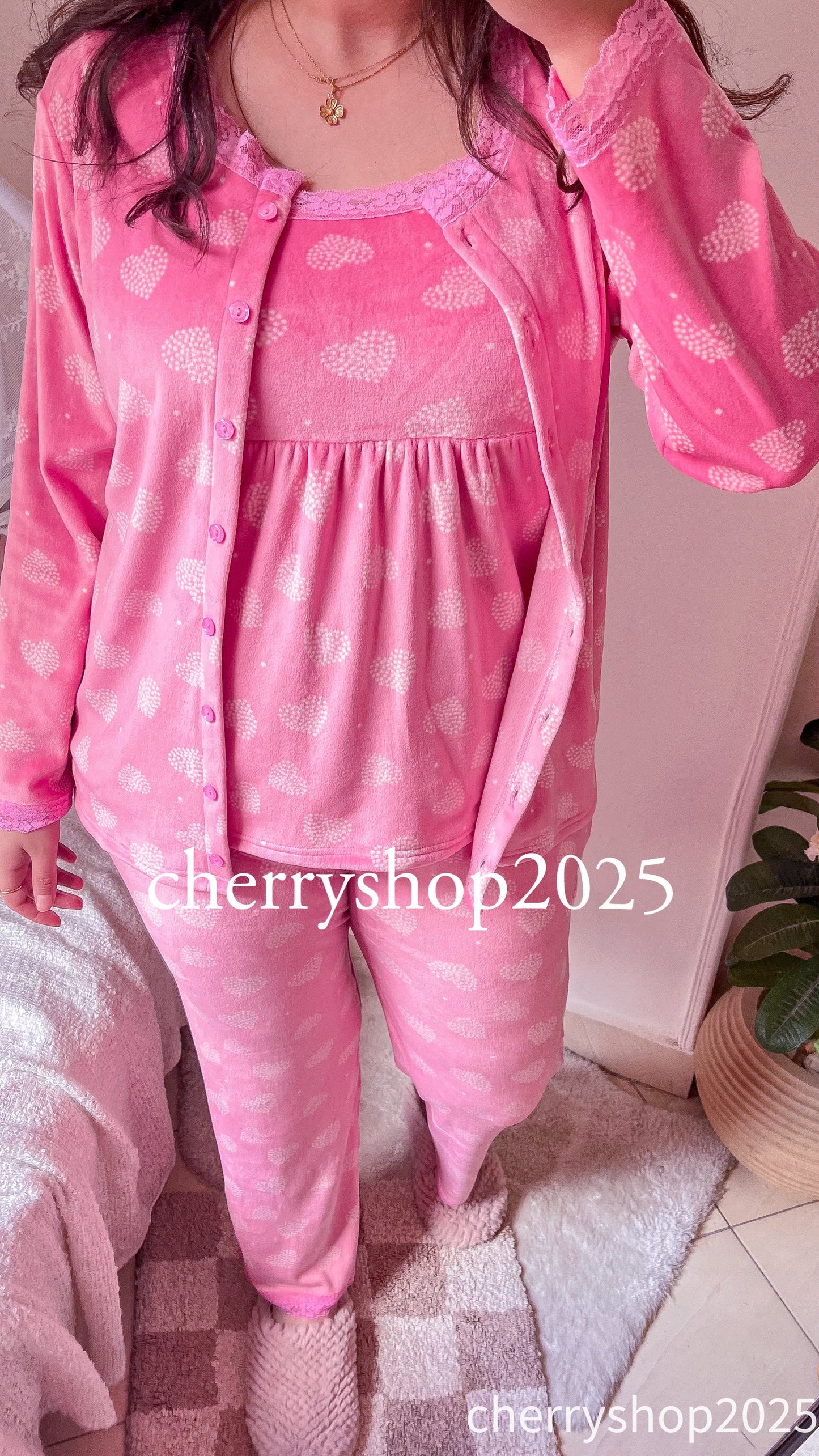 Barbie set pj - Fushia