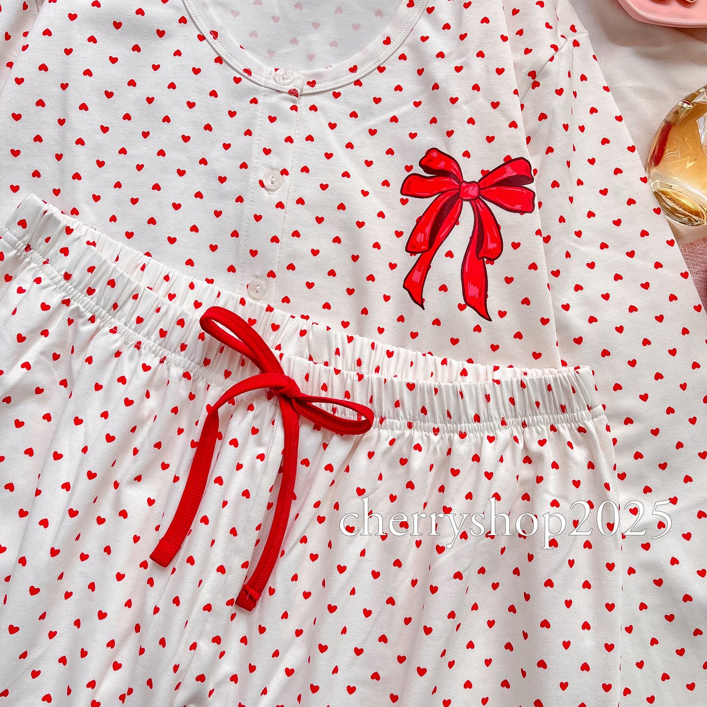 Bow Little Hearts PJ