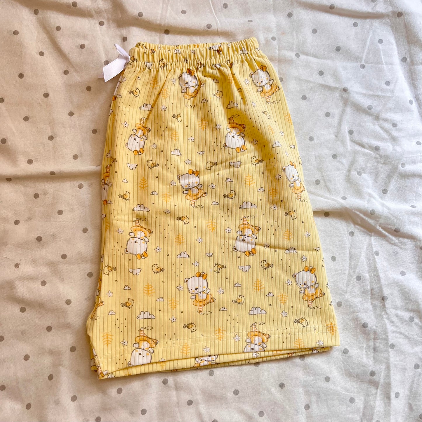 Bunny Yellow cotton Short