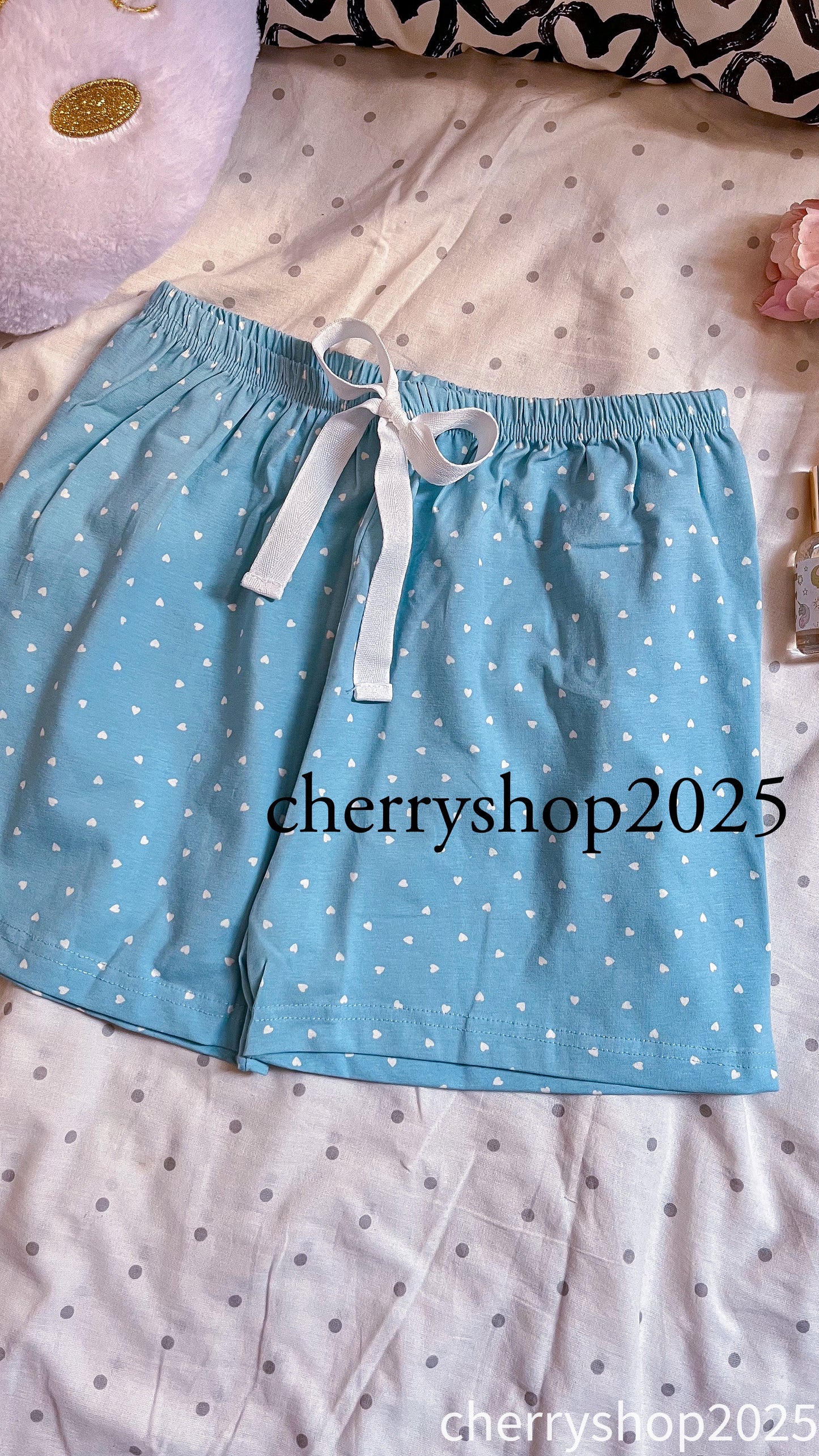 Blue Hearts Shorts