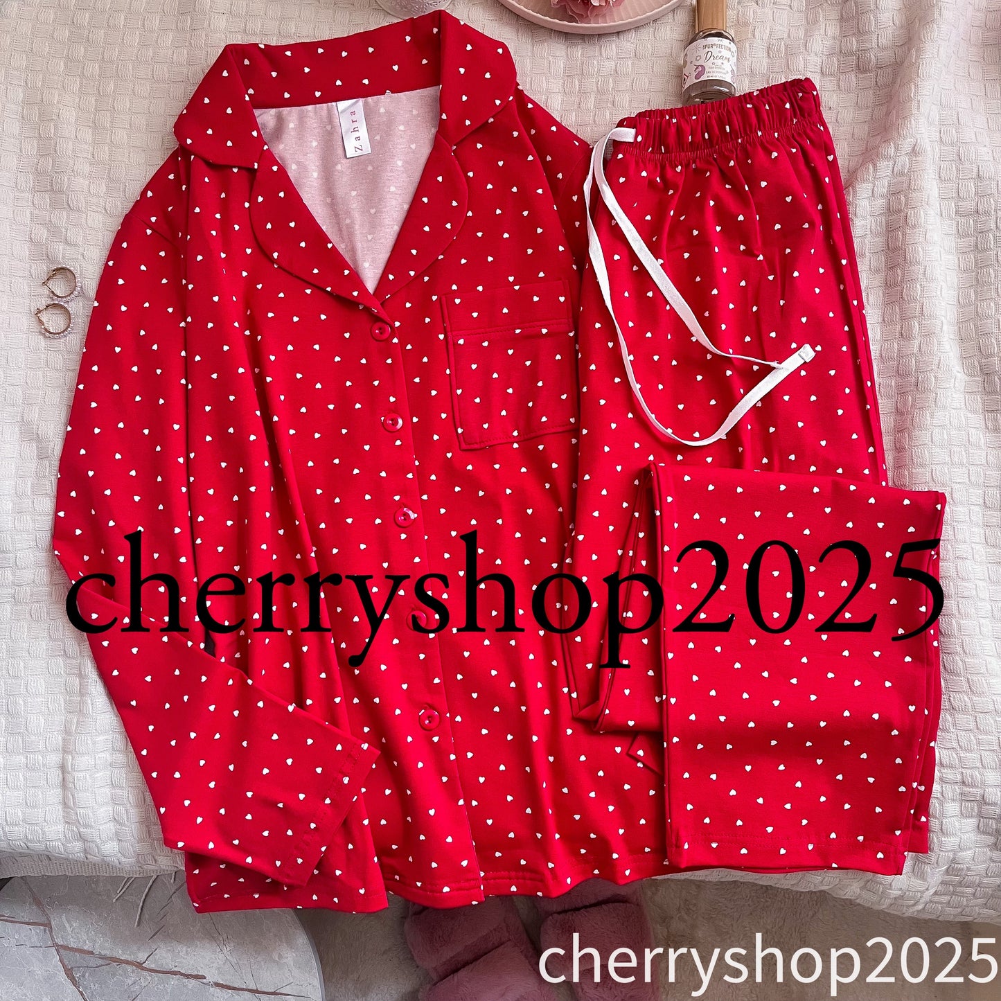 Red Mini Hearts PJ