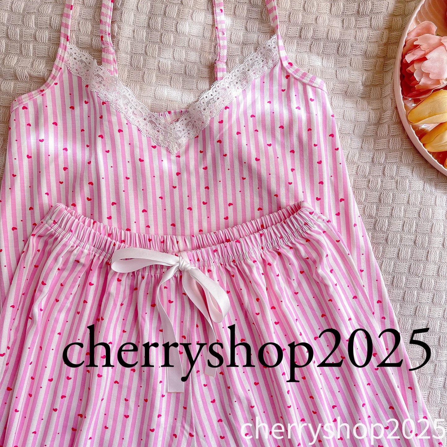 Stripped Pink Short Pj