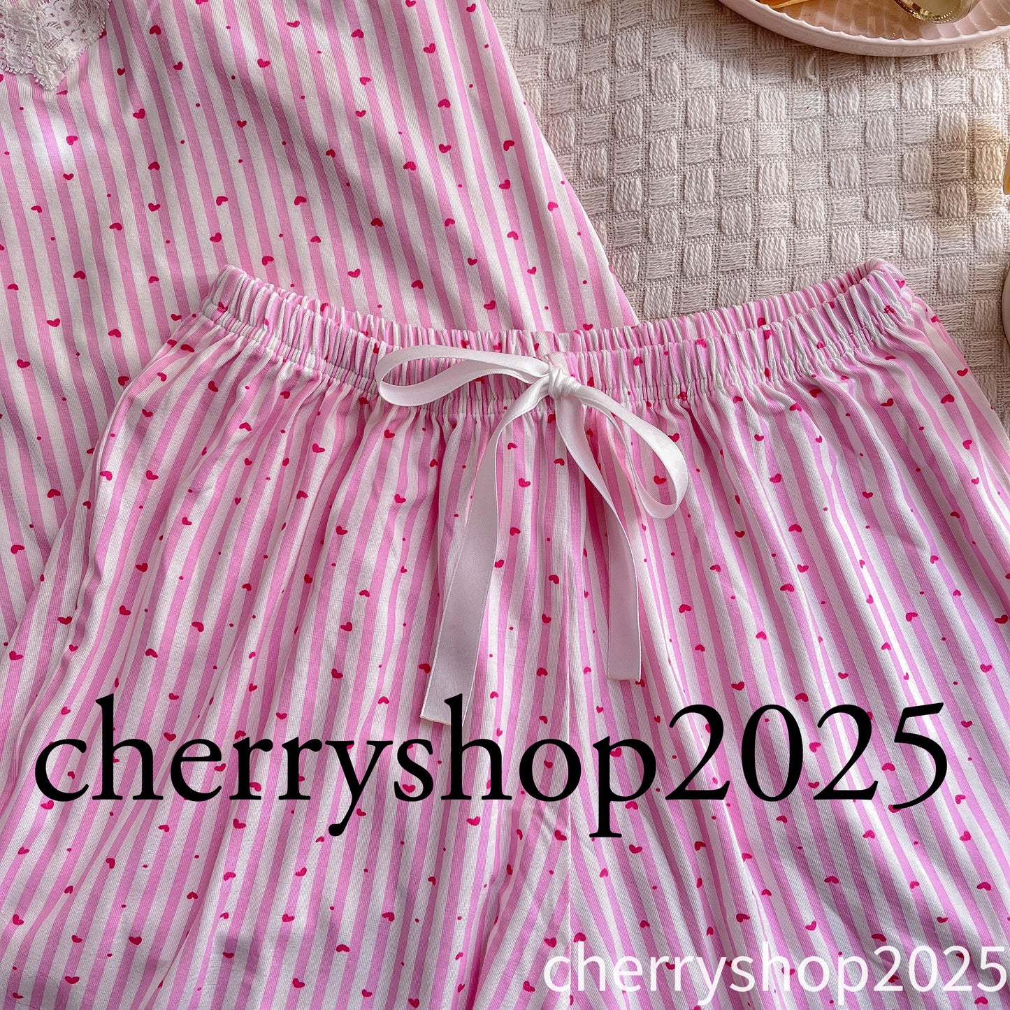 Stripped Pink Short Pj