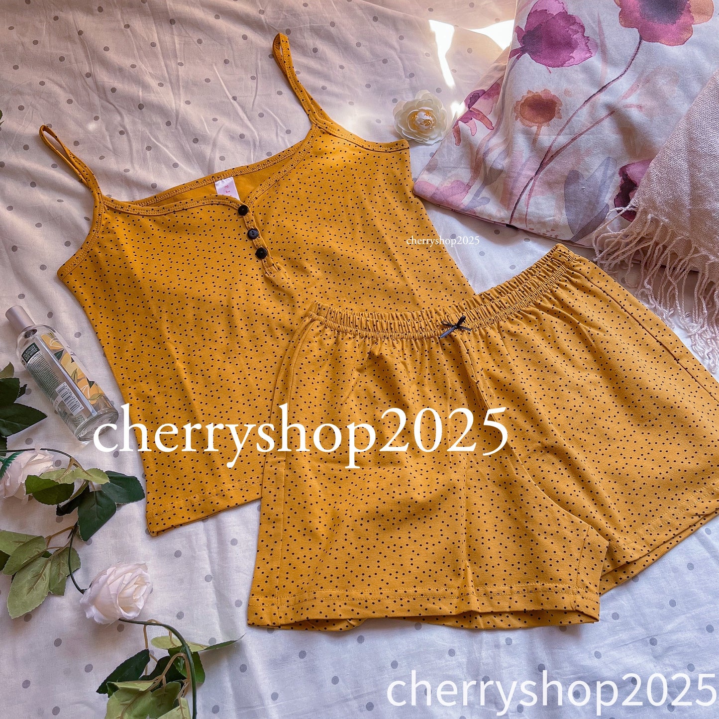 Yellow Dotted Set