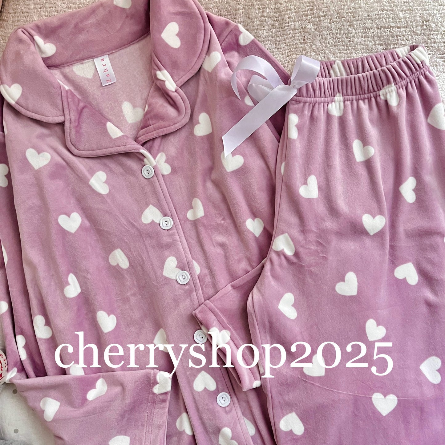 Lavender Hearts PJ