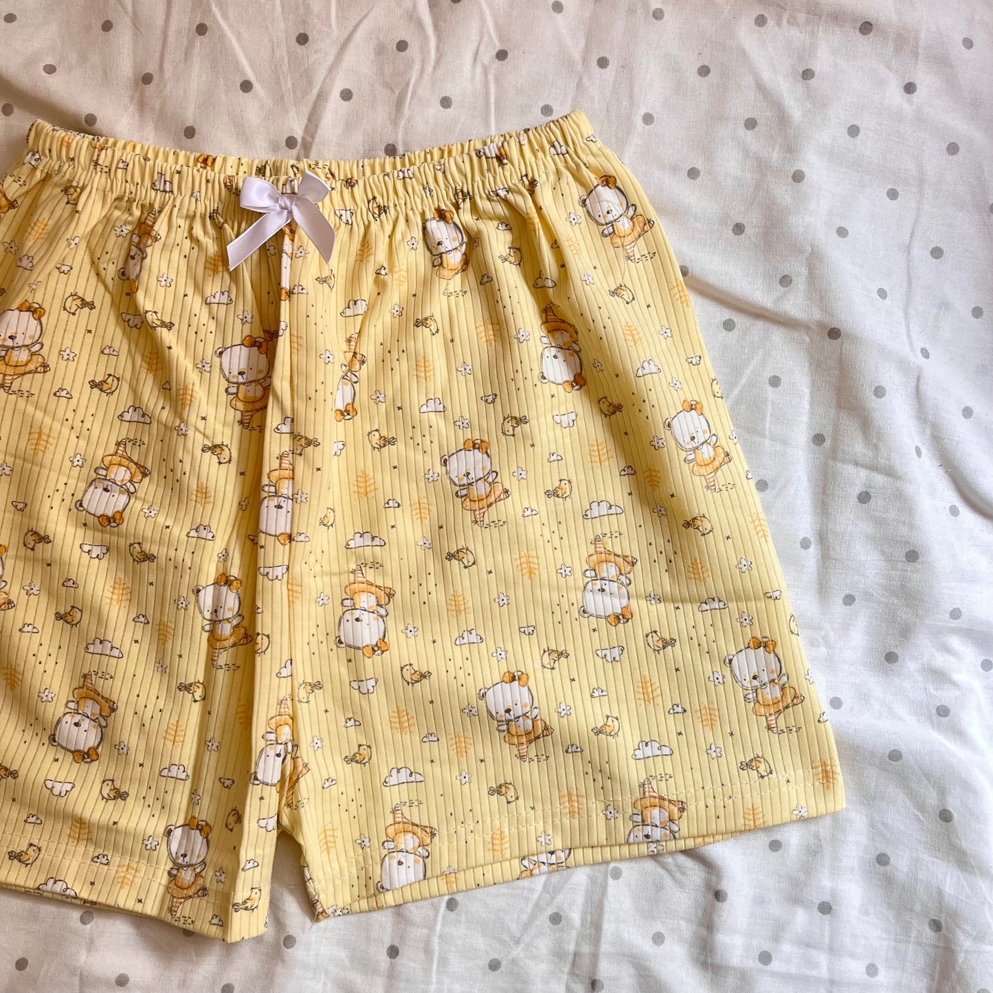 Bunny Yellow cotton Short