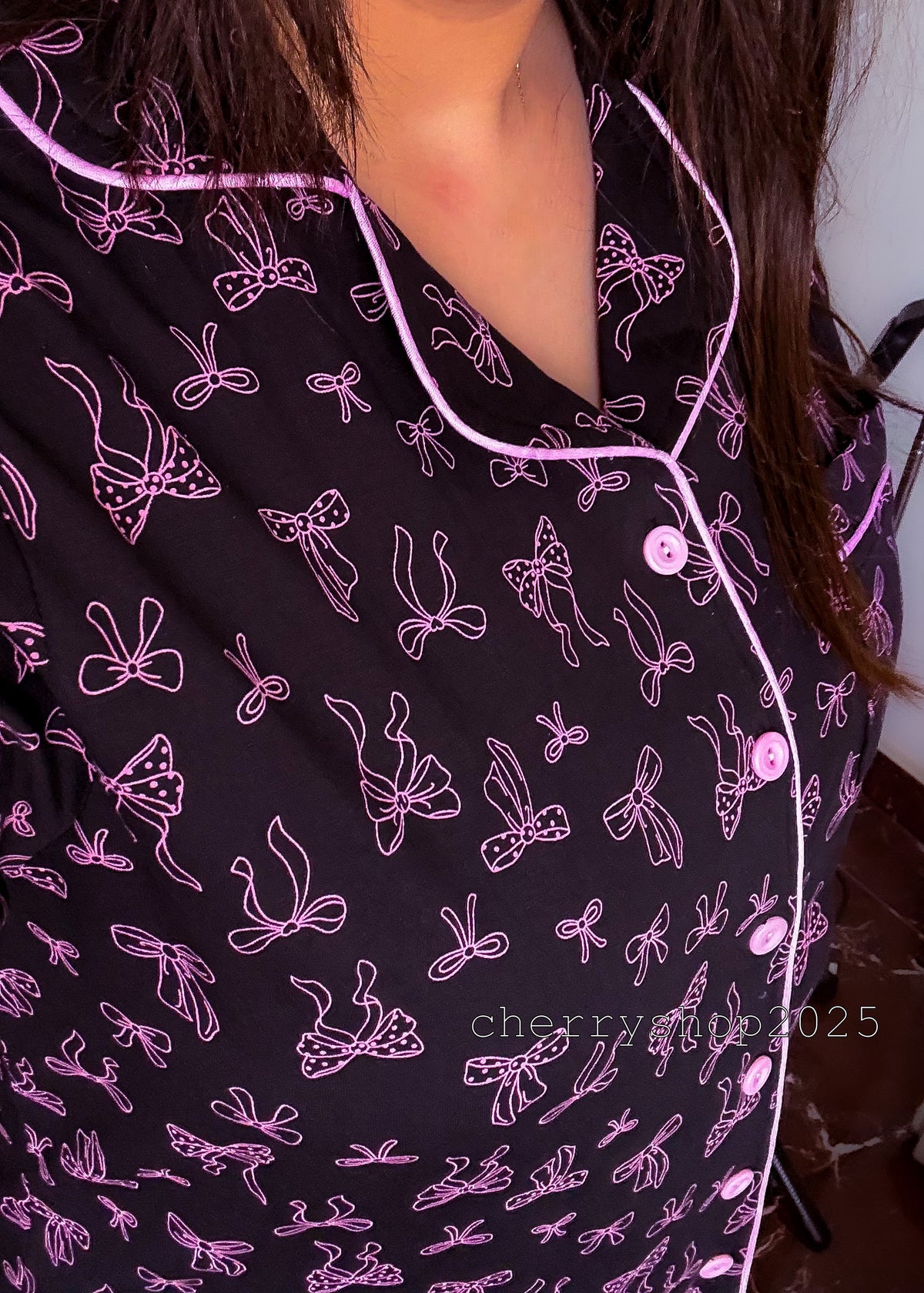 Classic Pink Bows PJ