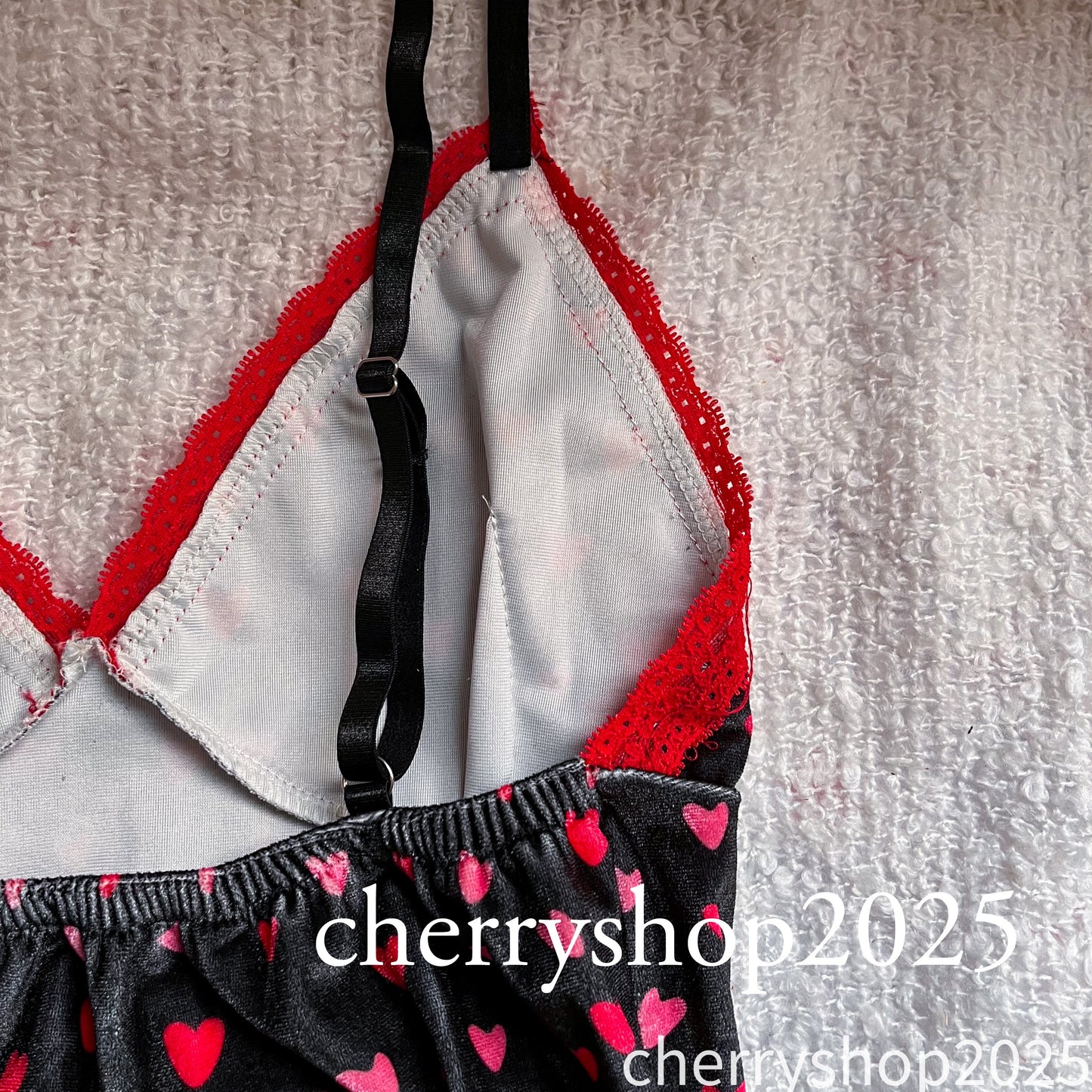 Red Mini Hearts Short Pj