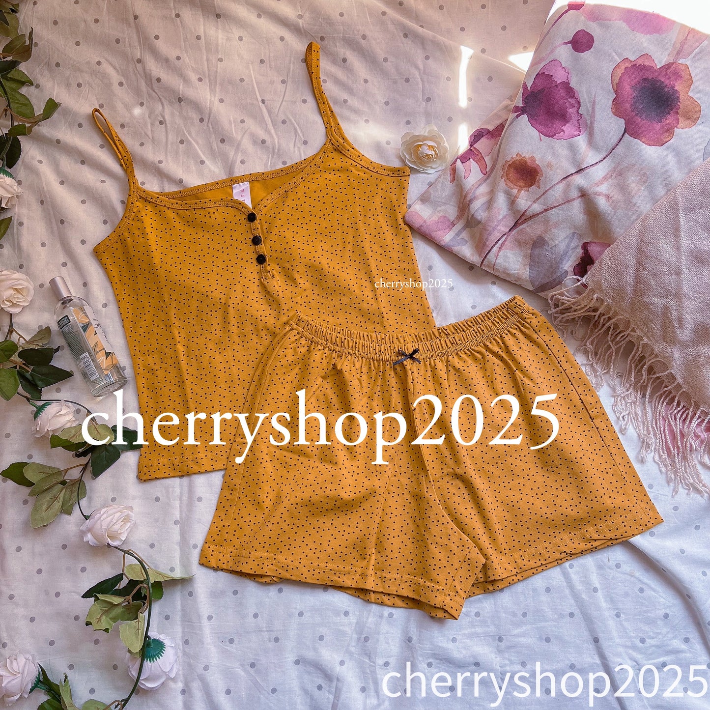 Yellow Dotted Set