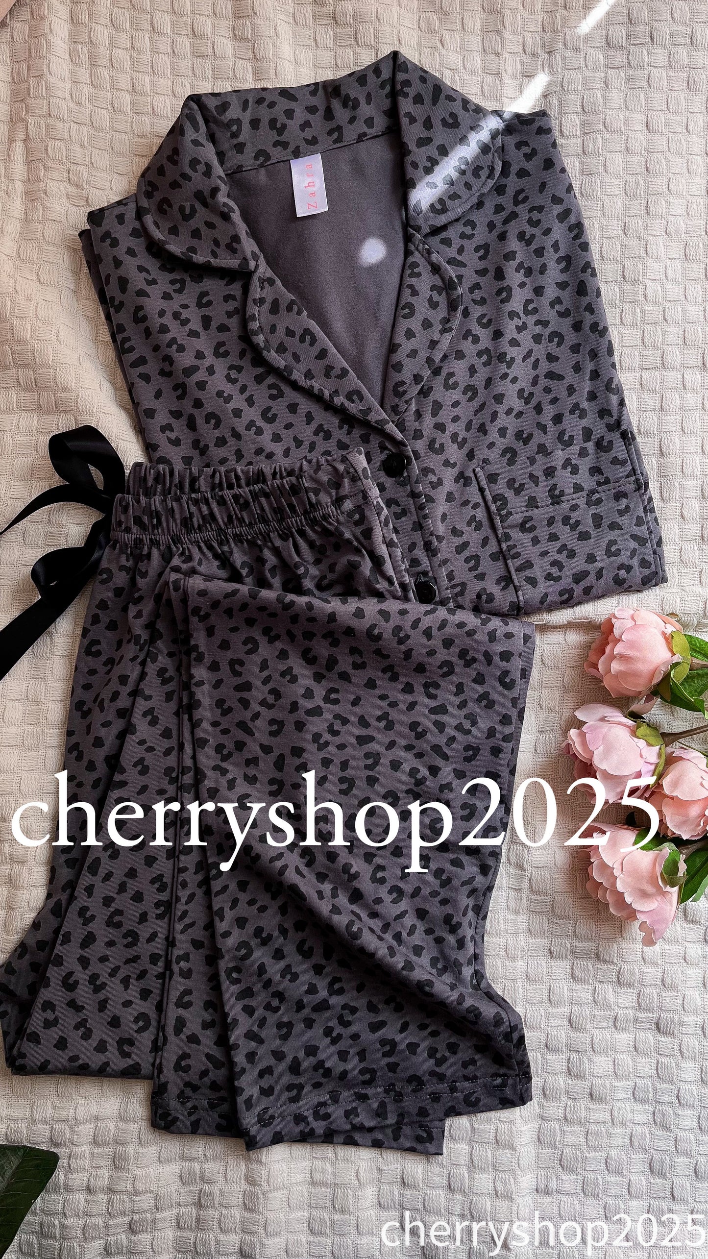 Grey Leopard Pj نص كم