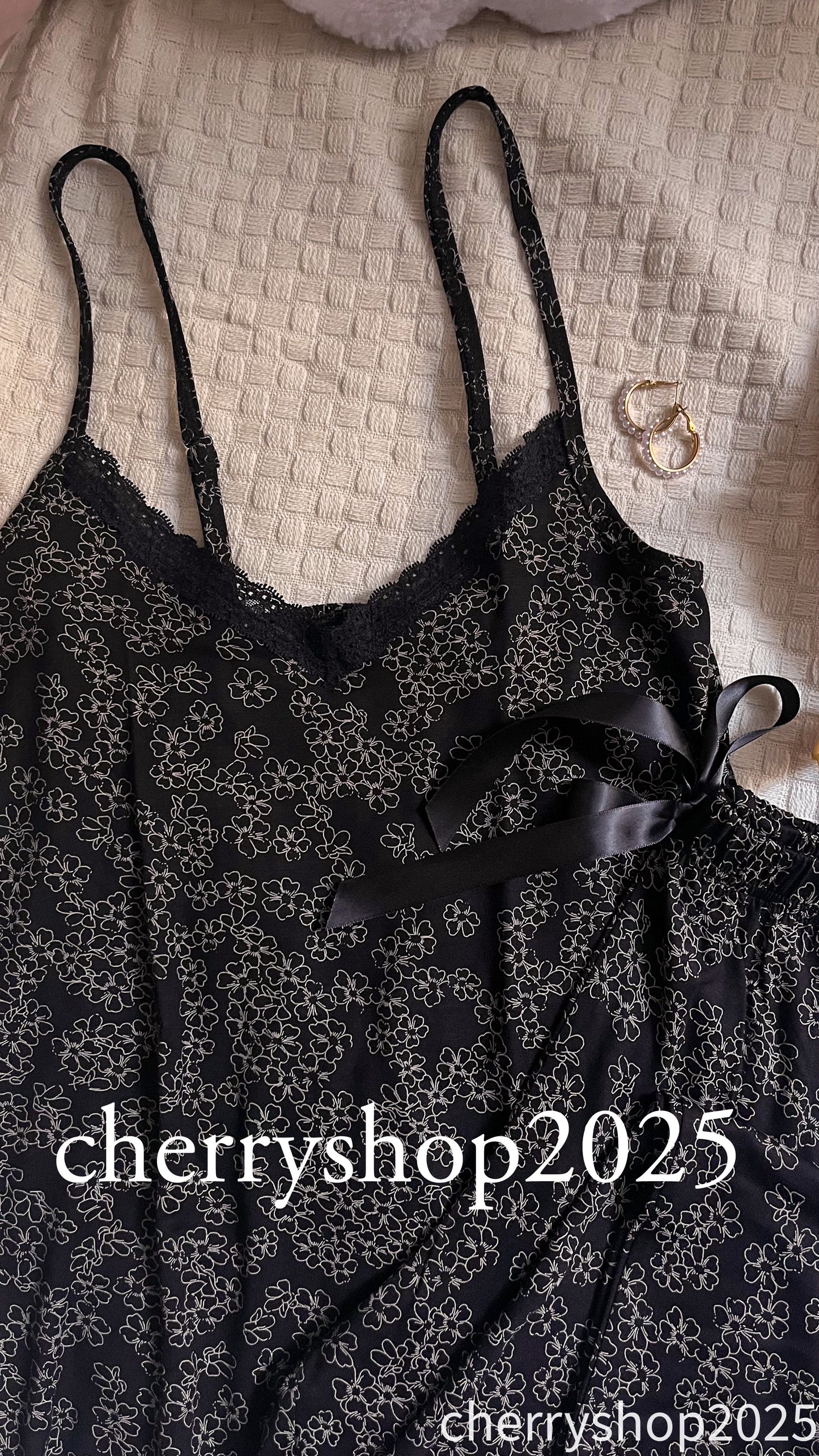 Black Flowers Pj
