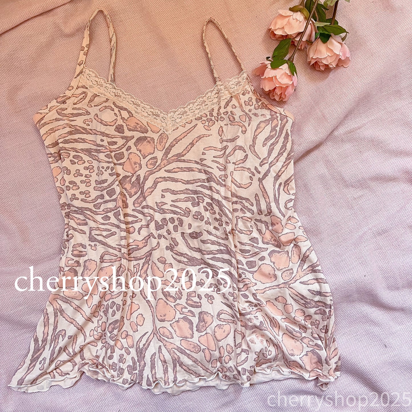 توب Beige Leopard