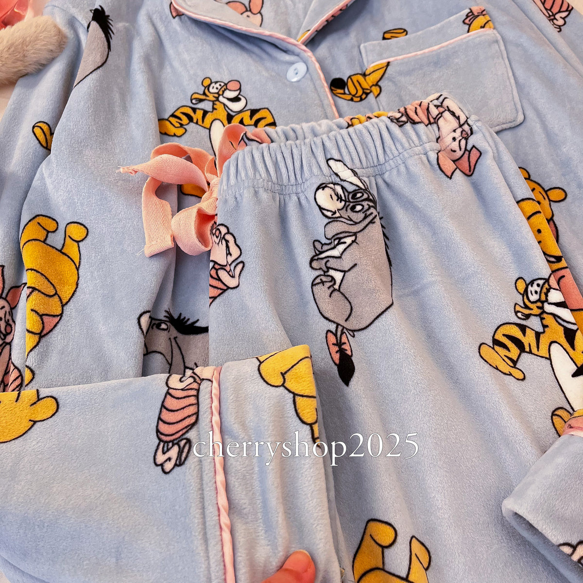 Blue Winnie the Pooh بنطلون فقط
