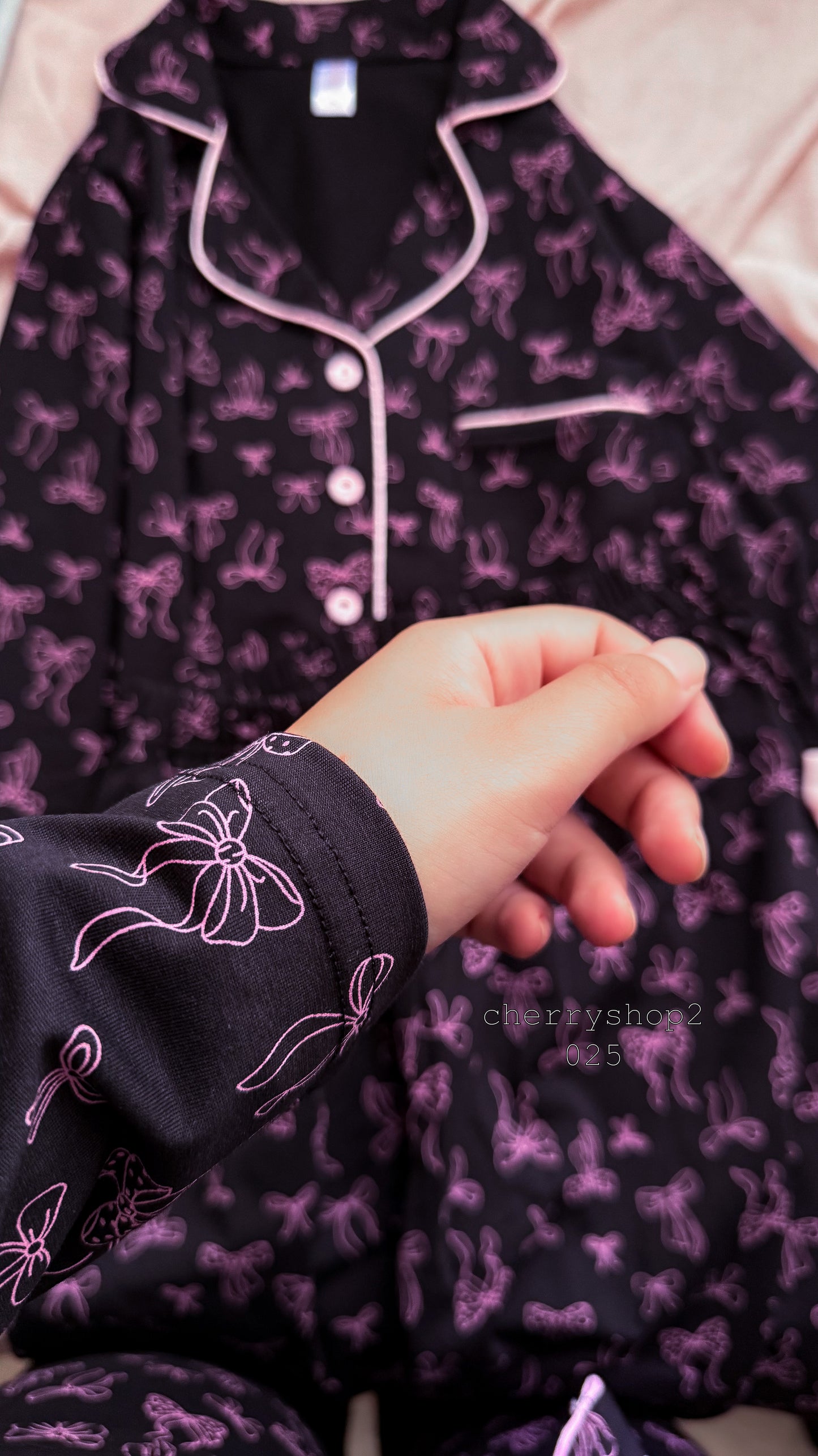 Classic Pink Bows PJ
