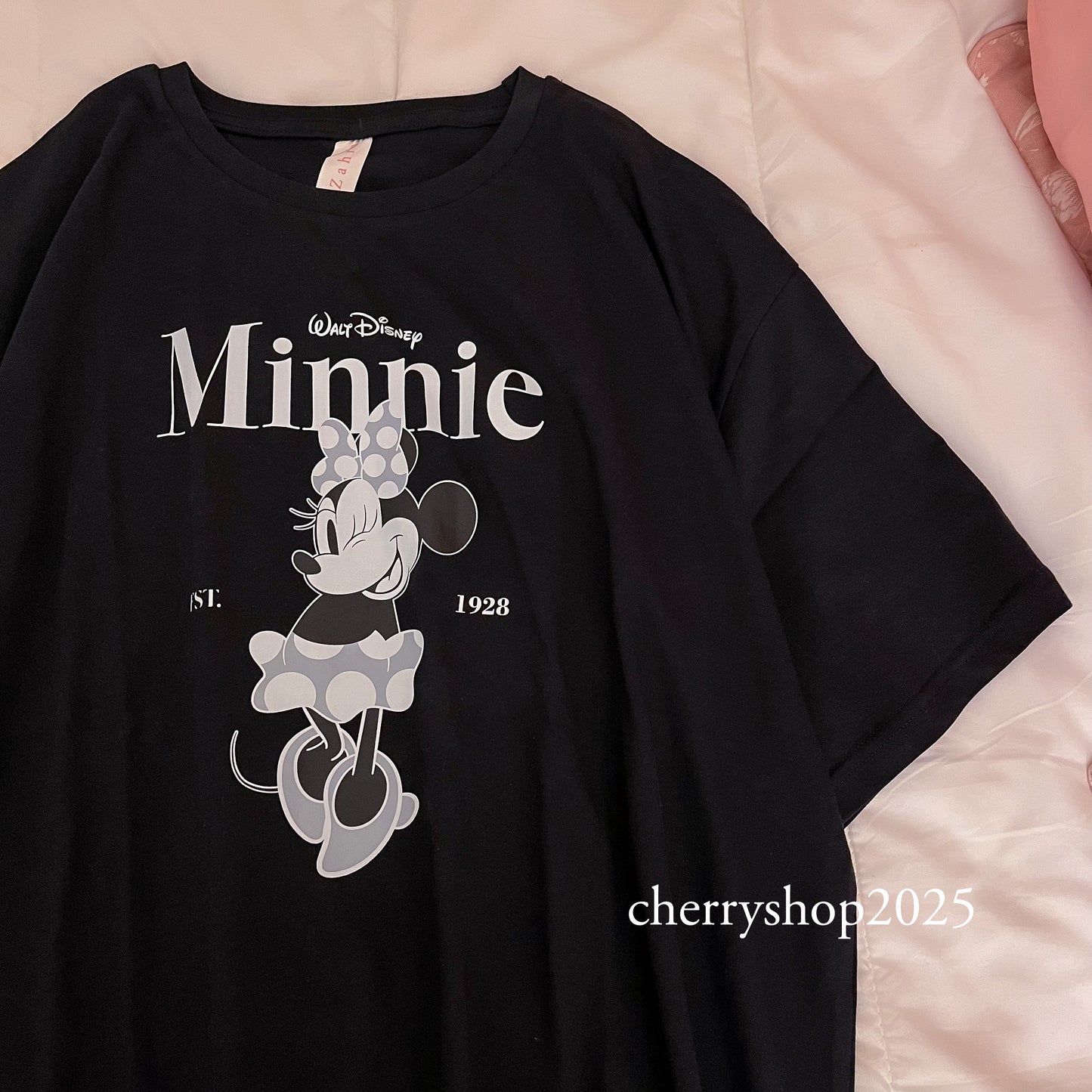 ‏Oversized تيشيرت نص كم Minnie Mouse