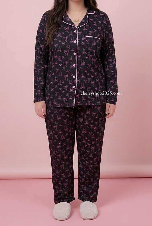 Classic Pink Bows PJ