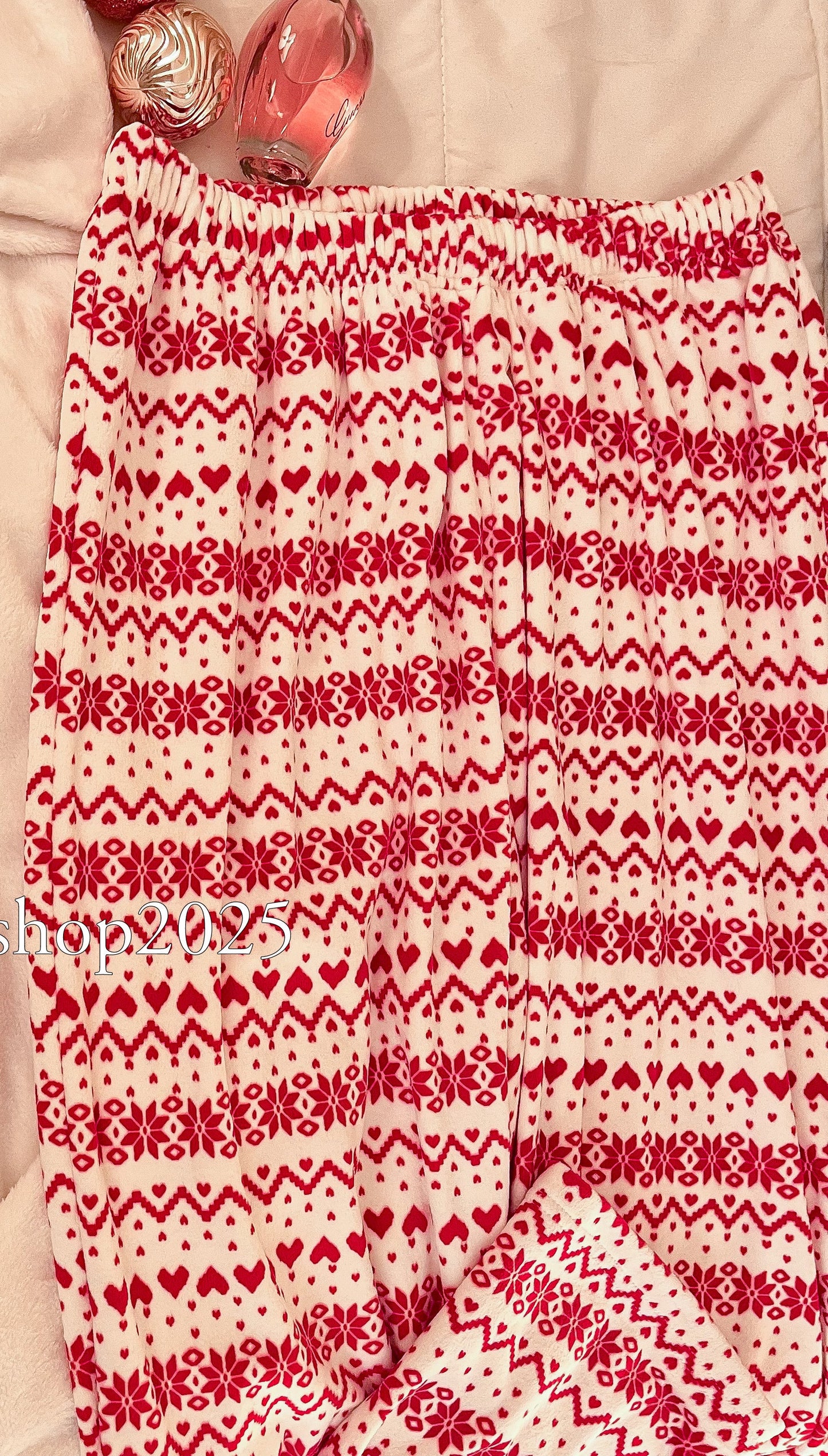 White Christmas Pants